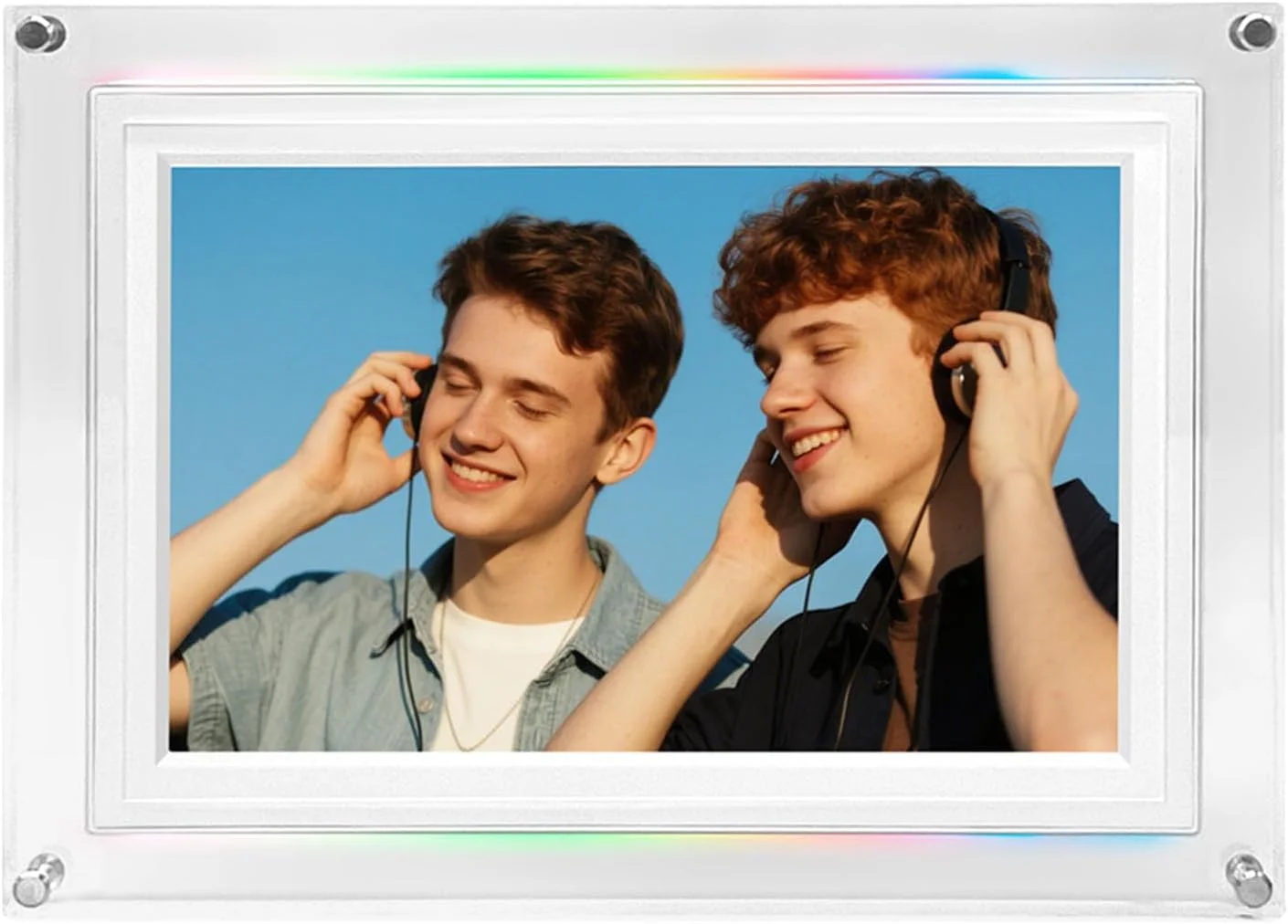 قاب عکس دیجیتال وای فای 10.1 اینچی لمسی شیک با پیش بینی آب و هوا، برای برنامه ریزی روزانه، همراه با حافظه 32 گیگابایتی (GB Plug) قاب عکس دیجیتال وای فای 10.1 اینچی لمسی شیک با پیش بینی آب و هوا، برای برنامه ریزی روزانه، همراه با حافظه 32 گیگابایتی (GB Plug)