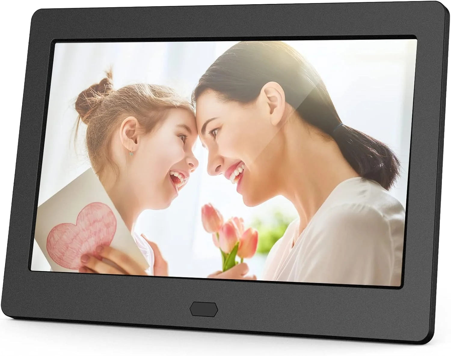 قاب عکس دیجیتال Atatat با رزولوشن بالا 1280x800، صفحه نمایش IPS 16:9، پخش کننده ویدئو 1080P 720P، استریو، MP3، چرخش خودکار، تقویم، ساعت