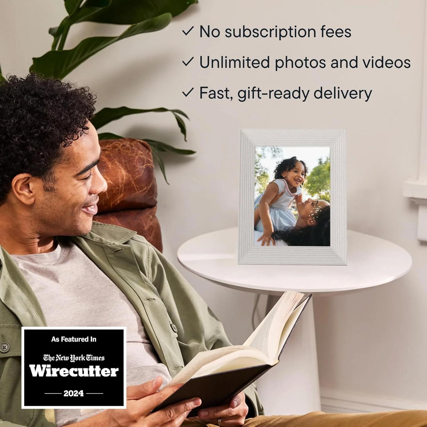 قاب عکس دیجیتال هوشمند AURA Mason HD سایز 9 اینچ - کوارتز سفید قاب عکس دیجیتال هوشمند AURA Mason HD سایز 9 اینچ - کوارتز سفید