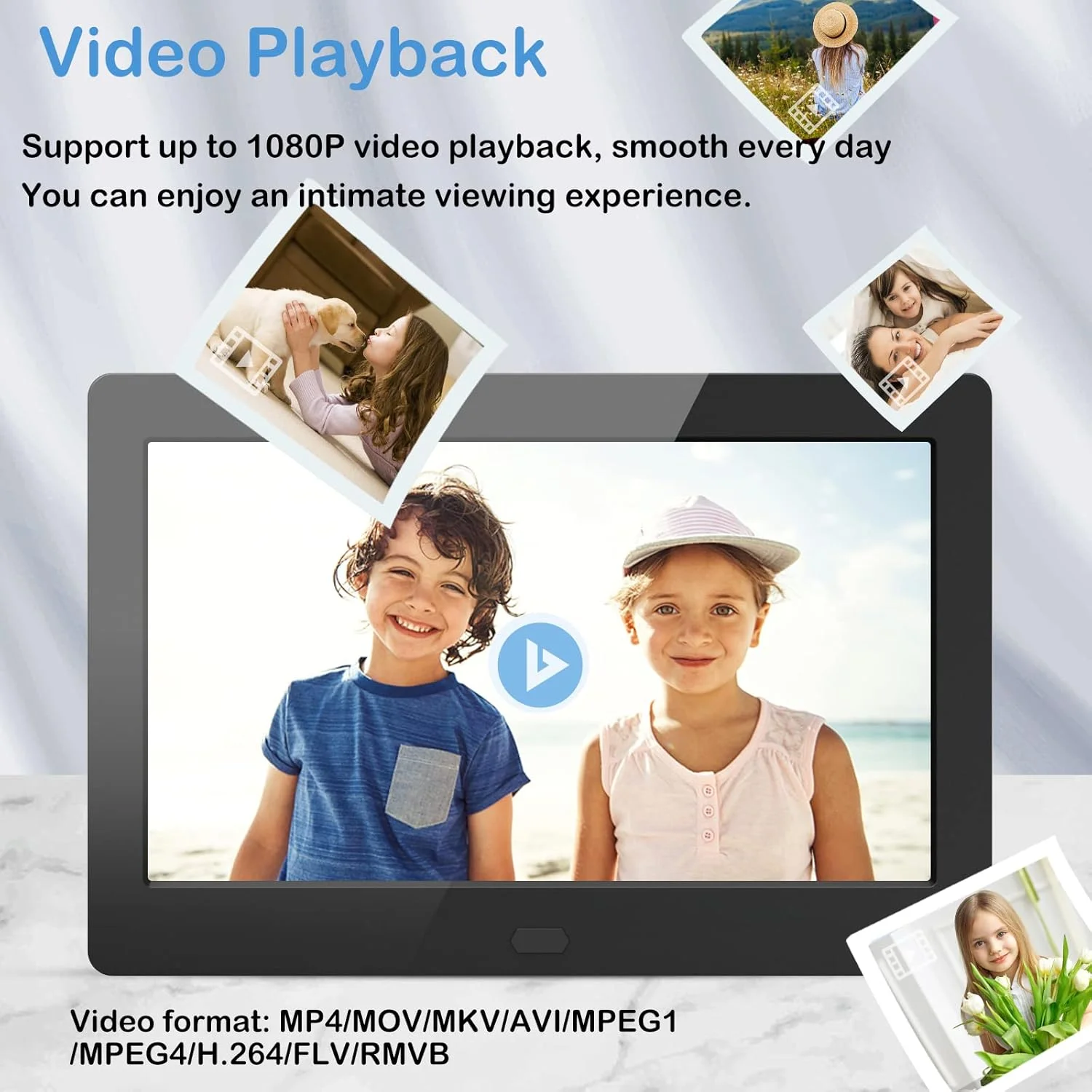 قاب عکس دیجیتال Atatat با رزولوشن بالا 1280x800، صفحه نمایش IPS 16:9، پخش کننده ویدئو 1080P 720P، استریو، MP3، چرخش خودکار، تقویم، ساعت قاب عکس دیجیتال Atatat با رزولوشن بالا 1280x800، صفحه نمایش IPS 16:9، پخش کننده ویدئو 1080P 720P، استریو، MP3، چرخش خودکار، تقویم، ساعت