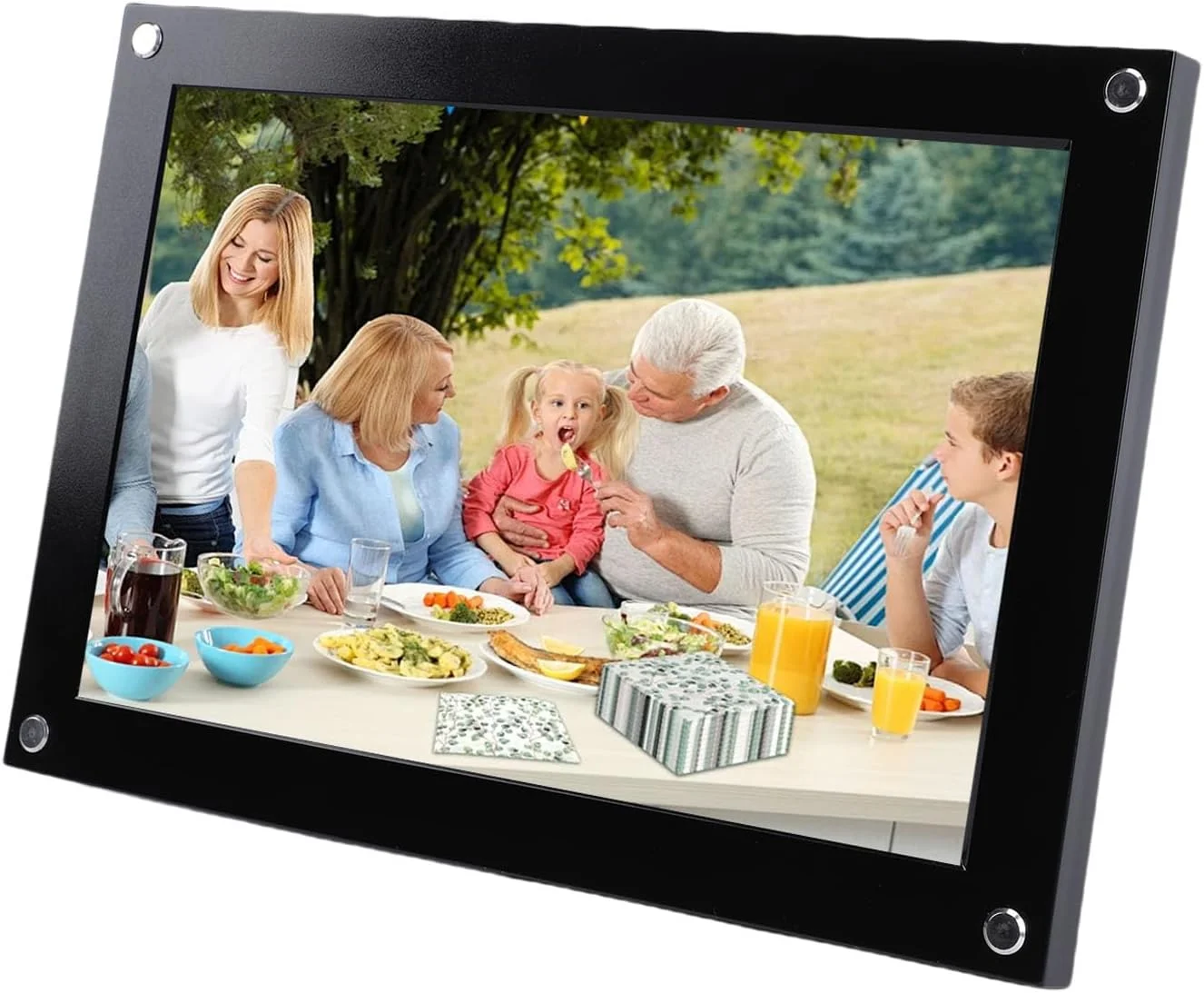 قاب عکس دیجیتال هوشمند وای فای 10.1 اینچی ASHATA، 1280x800، چرخش خودکار قاب عکس الکترونیکی هوشمند، حافظه داخلی 32 گیگابایتی، اشتراک گذاری فوری لحظات (مشکی) قاب عکس دیجیتال هوشمند وای فای 10.1 اینچی ASHATA، 1280x800، چرخش خودکار قاب عکس الکترونیکی هوشمند، حافظه داخلی 32 گیگابایتی، اشتراک گذاری فوری لحظات (مشکی)