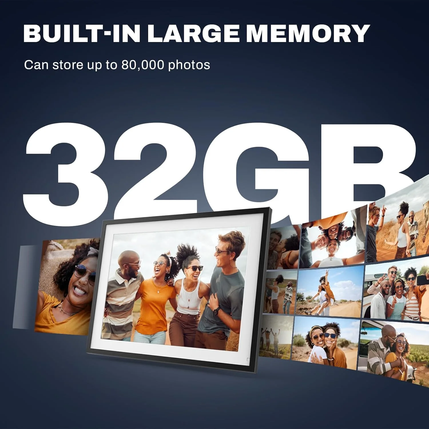 قاب عکس دیجیتال وای فای 16.2 اینچی با حافظه 32 گیگابایت، قاب عکس الکترونیکی هوشمند با صفحه لمسی IPS HD، قابلیت نصب روی دیوار، اشتراک گذاری آسان عکس ها و فیلم ها از طریق برنامه و ایمیل، هدیه برای پدربزرگ و مادربزرگ قاب عکس دیجیتال وای فای 16.2 اینچی با حافظه 32 گیگابایت، قاب عکس الکترونیکی هوشمند با صفحه لمسی IPS HD، قابلیت نصب روی دیوار، اشتراک گذاری آسان عکس ها و فیلم ها از طریق برنامه و ایمیل، هدیه برای پدربزرگ و مادربزرگ