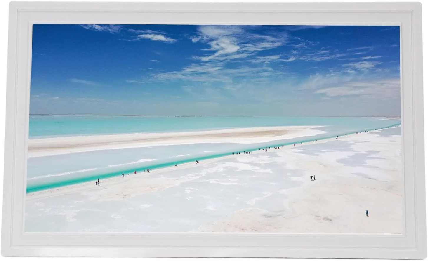 قاب عکس دیجیتال Annadue با صفحه نمایش لمسی 21.5 اینچی Full HD 1920x1080، با WiFi و کنترل از طریق اپلیکیشن موبایل برای عکس ها و فیلم ها، مناسب برای نمایش خانگی و تجاری (دوشاخه UK)