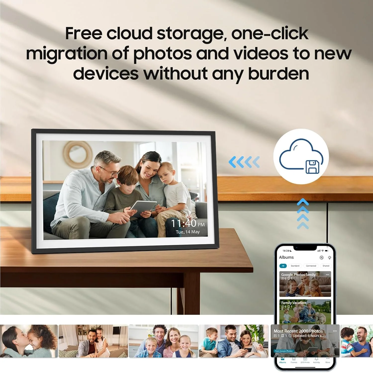 قاب عکس دیجیتال آپولو ساین نیکس پلی، 15.6 اینچ، قاب عکس دیجیتال وای فای بزرگ، اشتراک آسان عکس ها و فیلم ها از طریق برنامه نیکس پلی، صفحه لمسی IPS با کیفیت FHD قاب عکس دیجیتال آپولو ساین نیکس پلی، 15.6 اینچ، قاب عکس دیجیتال وای فای بزرگ، اشتراک آسان عکس ها و فیلم ها از طریق برنامه نیکس پلی، صفحه لمسی IPS با کیفیت FHD