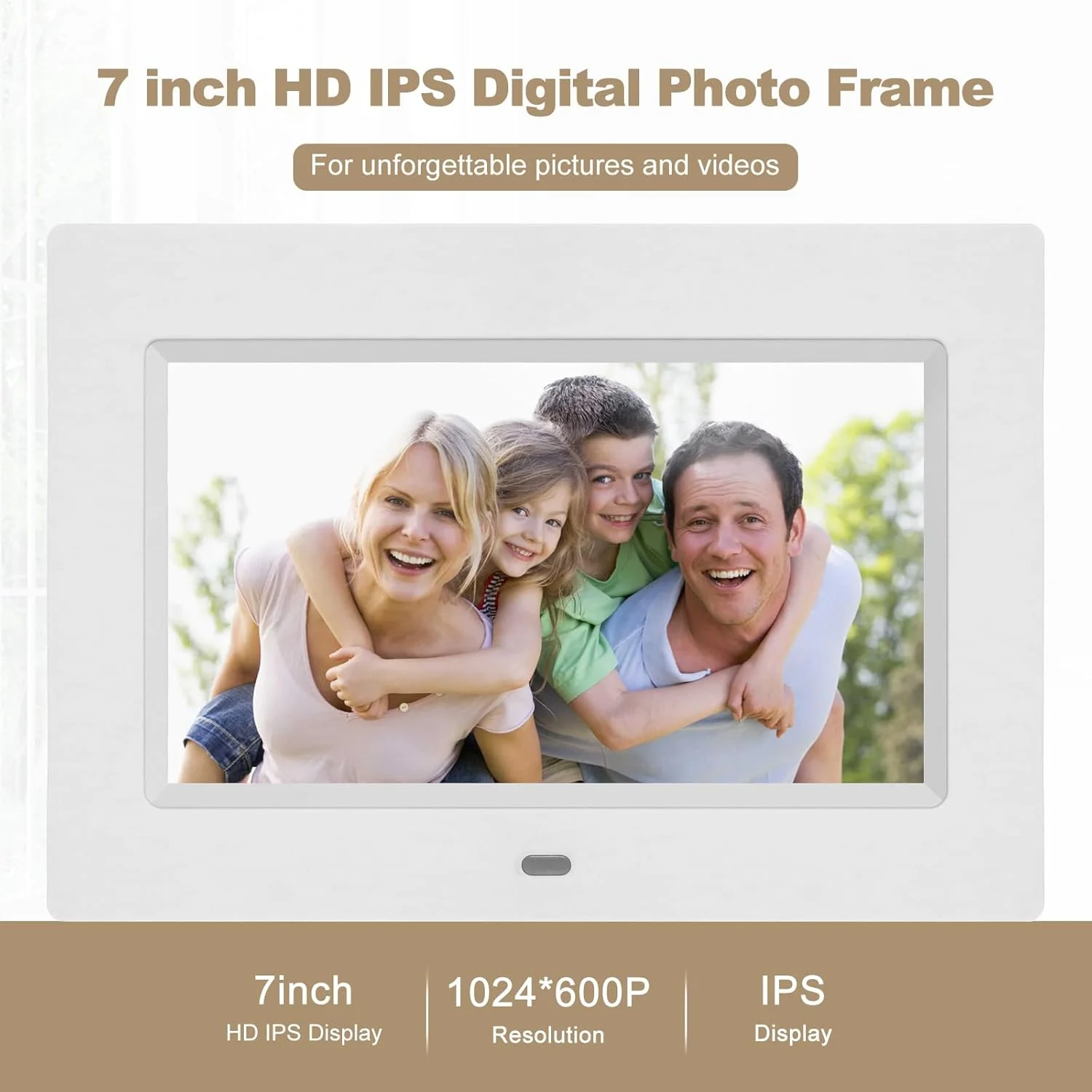 قاب عکس دیجیتال 7 اینچی Aowasi، قاب عکس دیجیتال با صفحه نمایش IPS کامل 1024x600 با پخش کننده عکس/موسیقی/ویدئو/تقویم/زنگ هشدار قاب عکس الکترونیکی با کنترل از راه دور قاب عکس دیجیتال 7 اینچی Aowasi، قاب عکس دیجیتال با صفحه نمایش IPS کامل 1024x600 با پخش کننده عکس/موسیقی/ویدئو/تقویم/زنگ هشدار قاب عکس الکترونیکی با کنترل از راه دور