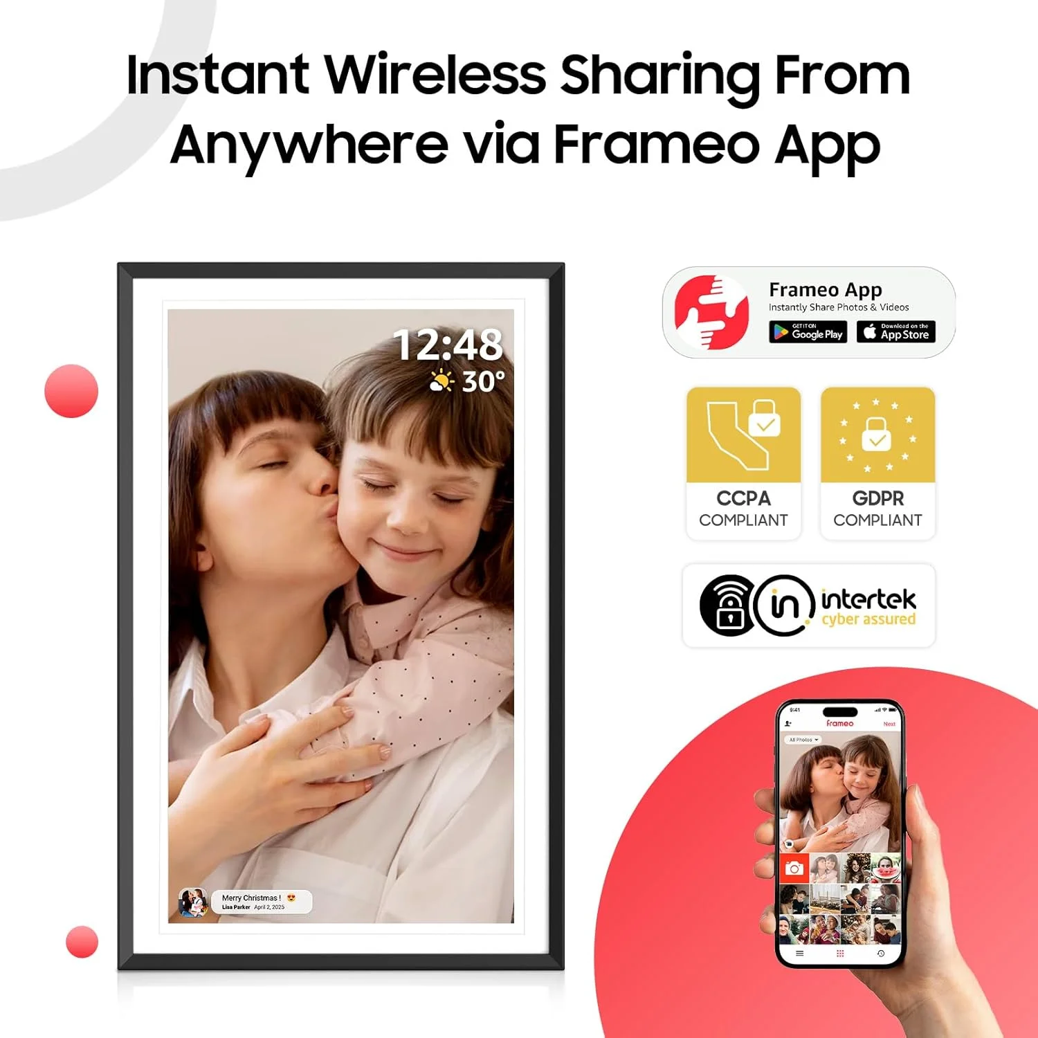 قاب عکس دیجیتال 15.6 اینچی ApoloSign Frameo، حافظه 32 گیگابایتی، قاب عکس دیجیتال هوشمند WiFi، صفحه لمسی IPS FHD 1080P، چرخش خودکار و نمایش اسلاید قاب عکس دیجیتال 15.6 اینچی ApoloSign Frameo، حافظه 32 گیگابایتی، قاب عکس دیجیتال هوشمند WiFi، صفحه لمسی IPS FHD 1080P، چرخش خودکار و نمایش اسلاید