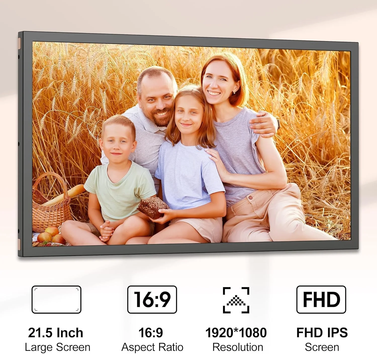 قاب عکس دیجیتال 21.5 اینچی - قاب عکس بزرگ دیجیتال، 1920x1080 FHD، 32 گیگابایت، کنترل از راه دور، همگام سازی صفحه نمایش تلفن هوشمند، ارسال عکس و فیلم از طریق برنامه ایمیل، فضای ابری رایگان قاب عکس دیجیتال 21.5 اینچی - قاب عکس بزرگ دیجیتال، 1920x1080 FHD، 32 گیگابایت، کنترل از راه دور، همگام سازی صفحه نمایش تلفن هوشمند، ارسال عکس و فیلم از طریق برنامه ایمیل، فضای ابری رایگان