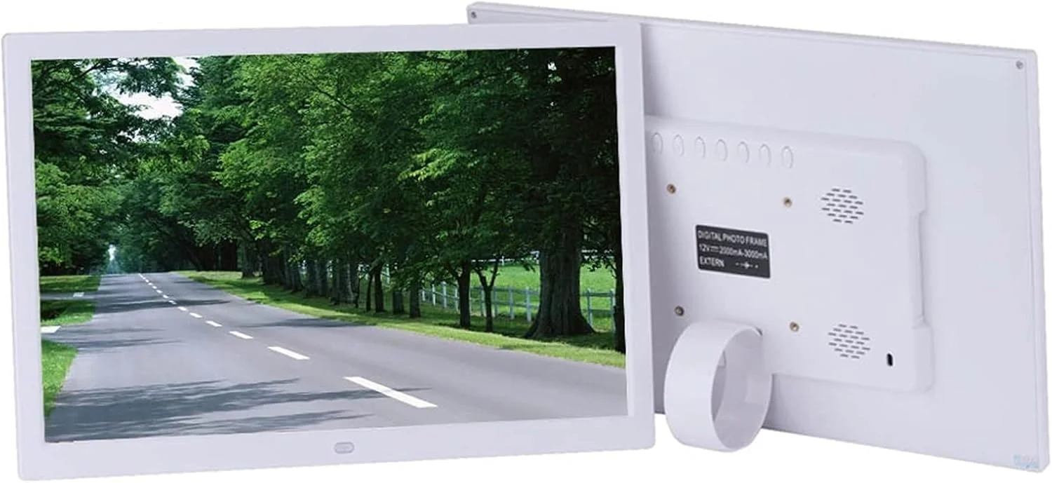 قاب عکس دیجیتال 15 اینچی با کیفیت بالا 1280800، پخش کننده تبلیغات و ویدئو با قابلیت تنظیم روشن و خاموش شدن خودکار، سفید قاب عکس دیجیتال 15 اینچی با کیفیت بالا 1280800، پخش کننده تبلیغات و ویدئو با قابلیت تنظیم روشن و خاموش شدن خودکار، سفید