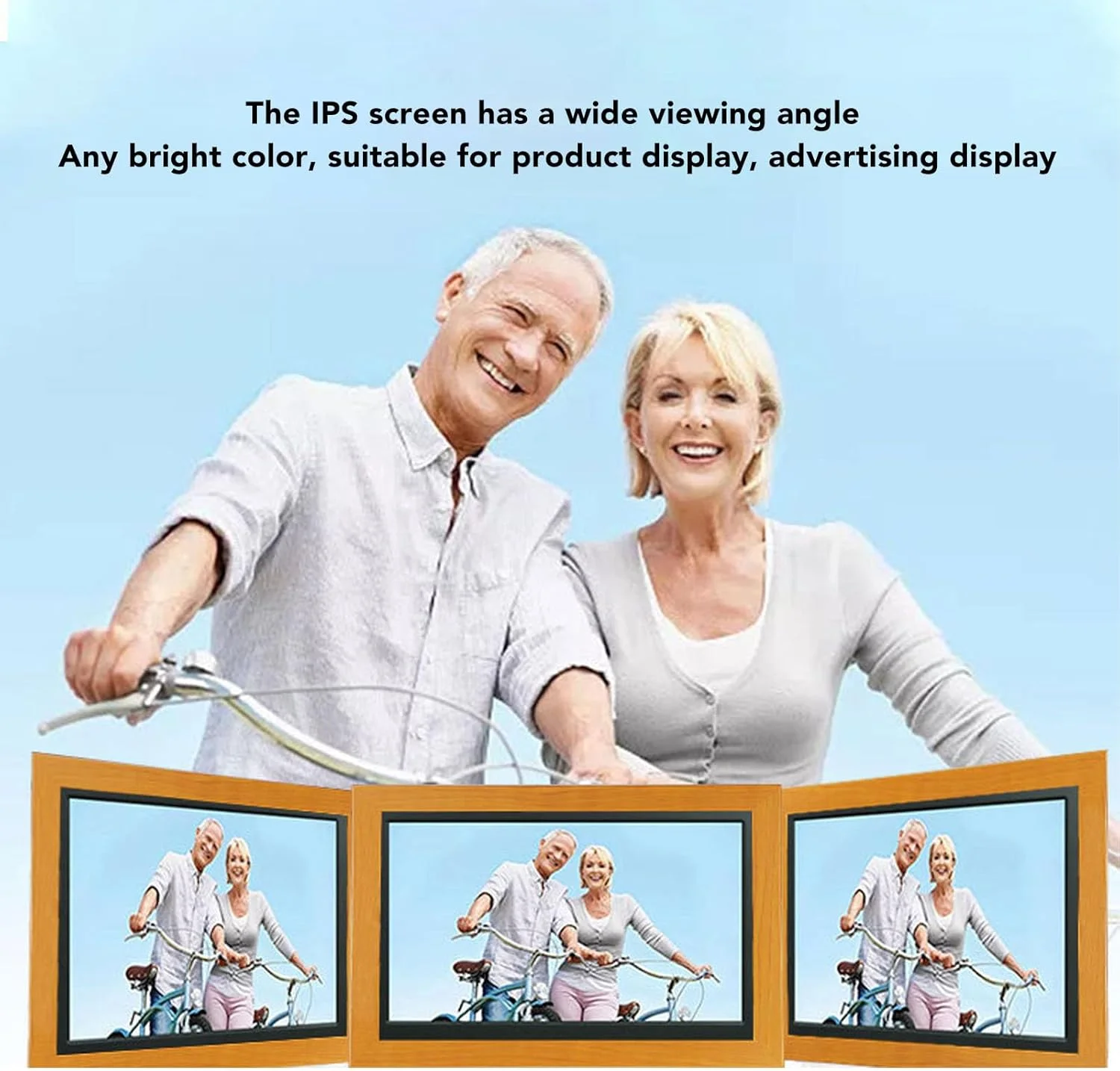 قاب عکس دیجیتال 10.1 اینچی، قاب عکس الکترونیکی چوبی IPS با کیفیت HD 1280x800، چرخش خودکار قاب عکس دیجیتال ویدئویی، قابل نصب روی دیوار (دوشاخه بریتانیا AC100-240V) قاب عکس دیجیتال 10.1 اینچی، قاب عکس الکترونیکی چوبی IPS با کیفیت HD 1280x800، چرخش خودکار قاب عکس دیجیتال ویدئویی، قابل نصب روی دیوار (دوشاخه بریتانیا AC100-240V)