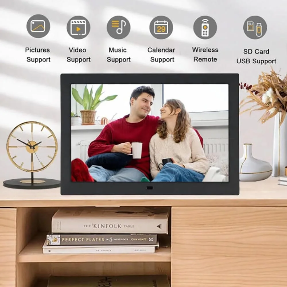 قاب عکس دیجیتال 10.1 اینچی، 32 یا 64 گیگابایتی، صفحه لمسی 1280x800 IPS، اتصال وای فای، انتقال از راه دور، چرخش خودکار، قابل نصب روی میز و دیوار، برای عزیزان شما 32 گیگابایت قاب عکس دیجیتال 10.1 اینچی، 32 یا 64 گیگابایتی، صفحه لمسی 1280x800 IPS، اتصال وای فای، انتقال از راه دور، چرخش خودکار، قابل نصب روی میز و دیوار، برای عزیزان شما 32 گیگابایت