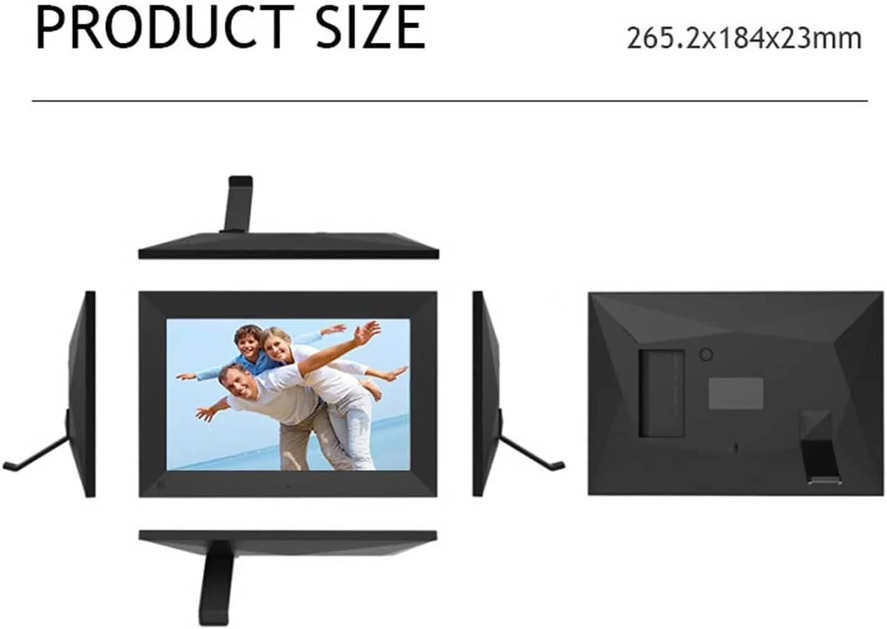 قاب عکس دیجیتال وای فای 10.1 اینچی، رزولوشن 1280 * 800، صفحه نمایش لمسی HD IPS با نسبت تصویر 16:10، فضای ذخیره سازی 16 گیگابایتی قاب عکس دیجیتال وای فای 10.1 اینچی، رزولوشن 1280 * 800، صفحه نمایش لمسی HD IPS با نسبت تصویر 16:10، فضای ذخیره سازی 16 گیگابایتی