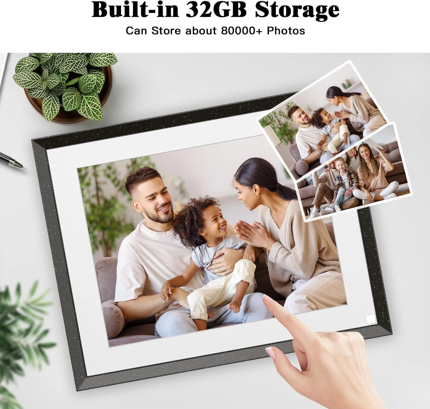 قاب عکس دیجیتال دیواری Wi-Fi - قاب عکس دیجیتال هوشمند 9.7 اینچی با صفحه لمسی IPS، حافظه 32 گیگابایتی، اشتراک گذاری عکس و فیلم از طریق برنامه ایمیل، فضای ذخیره سازی ابری نامحدود، هدیه برای دوست دختر/دوست پسر قاب عکس دیجیتال دیواری Wi-Fi - قاب عکس دیجیتال هوشمند 9.7 اینچی با صفحه لمسی IPS، حافظه 32 گیگابایتی، اشتراک گذاری عکس و فیلم از طریق برنامه ایمیل، فضای ذخیره سازی ابری نامحدود، هدیه برای دوست دختر/دوست پسر