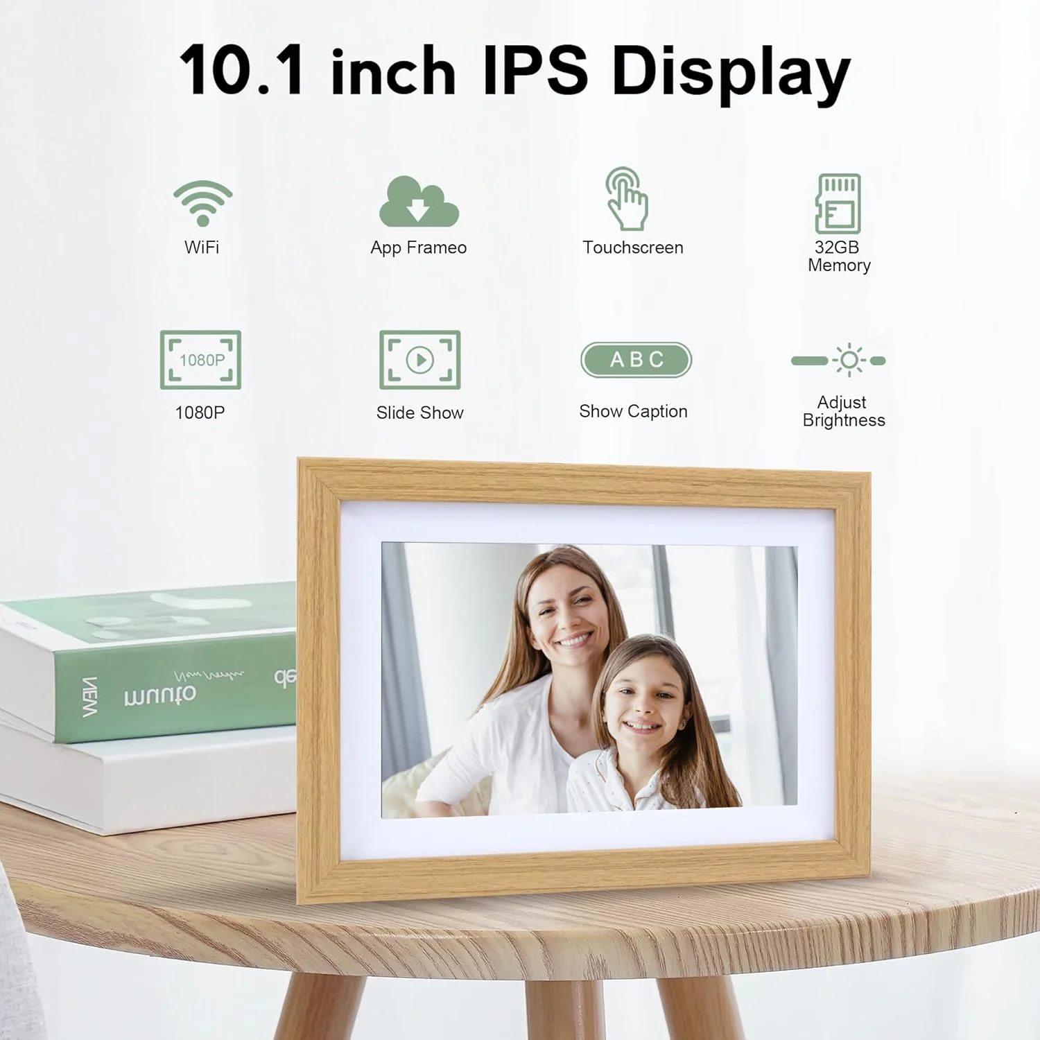 قاب عکس دیجیتال هوشمند ابری ویدو با صفحه نمایش لمسی 10.1 اینچی IPS، 1280 در 800، قاب عکس دیجیتال خانوادگی با حافظه داخلی 32 گیگابایتی، اشتراک گذاری لحظات از طریق برنامه Frameo (بورلی وود) قاب عکس دیجیتال هوشمند ابری ویدو با صفحه نمایش لمسی 10.1 اینچی IPS، 1280 در 800، قاب عکس دیجیتال خانوادگی با حافظه داخلی 32 گیگابایتی، اشتراک گذاری لحظات از طریق برنامه Frameo (بورلی وود)