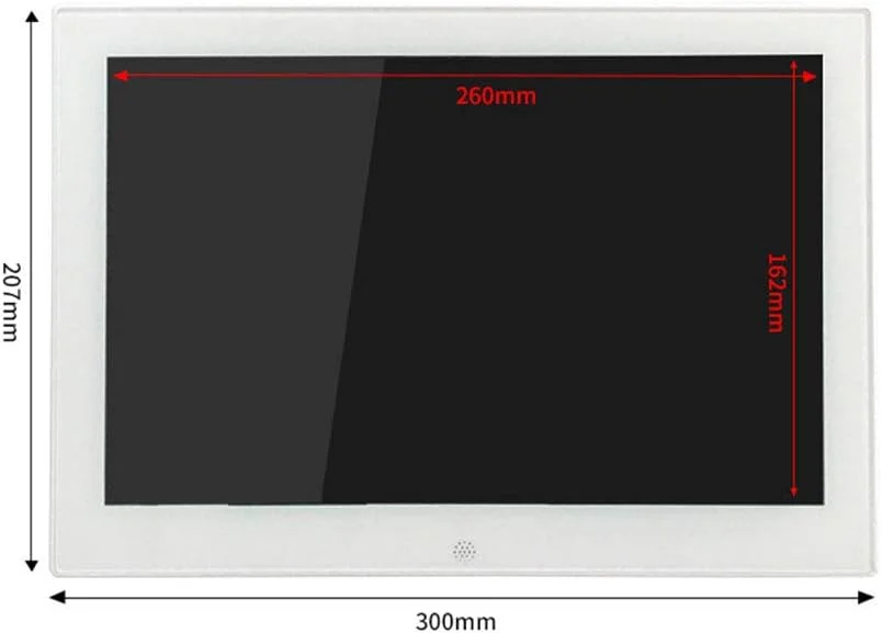 قاب عکس دیجیتال 12 اینچی فوق العاده نازک با صفحه نمایش LED با کیفیت بالا 1280 * 800 آلبوم کنترل از راه دور مادون قرمز قابلیت قرار دادن کارت SD / دیسک U نمایشگر عکس الکترونیکی (سفید) قاب عکس دیجیتال 12 اینچی فوق العاده نازک با صفحه نمایش LED با کیفیت بالا 1280 * 800 آلبوم کنترل از راه دور مادون قرمز قابلیت قرار دادن کارت SD / دیسک U نمایشگر عکس الکترونیکی (سفید)