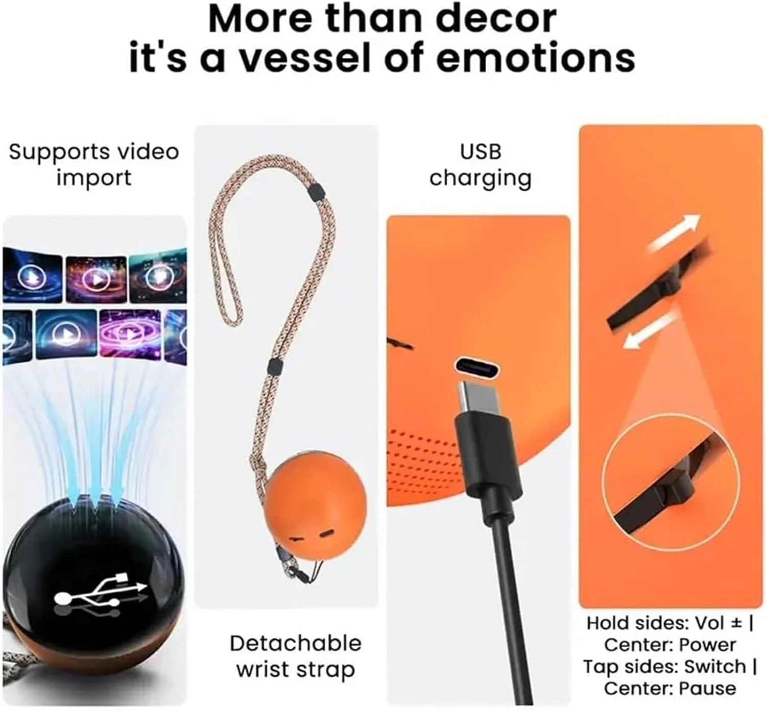 کریستال سه بعدی سونوگرافی، توپ کریستالی عکس دیجیتال، توپ پخش کننده ویدیو و عکس 2.7 اینچی با نمایشگر دیجیتال، توپ نمایشگر ویدیویی DIY، مناسب برای دوستان، زوج ها، حیوانات خانگی، خاطرات (1-سفید) کریستال سه بعدی سونوگرافی، توپ کریستالی عکس دیجیتال، توپ پخش کننده ویدیو و عکس 2.7 اینچی با نمایشگر دیجیتال، توپ نمایشگر ویدیویی DIY، مناسب برای دوستان، زوج ها، حیوانات خانگی، خاطرات (1-سفید)