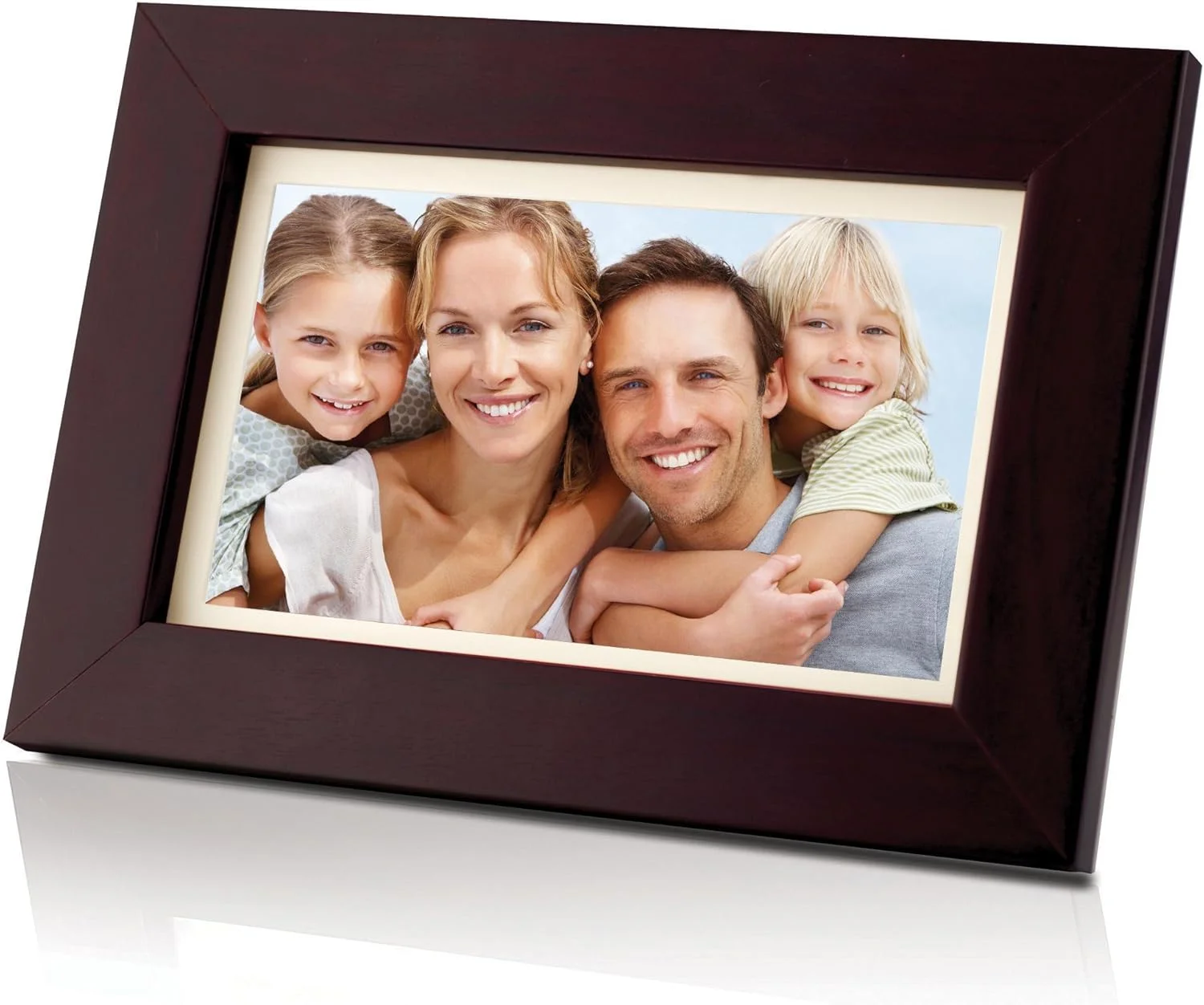 قاب عکس دیجیتال عریض 7 اینچی Coby DP700WD - طرح چوب