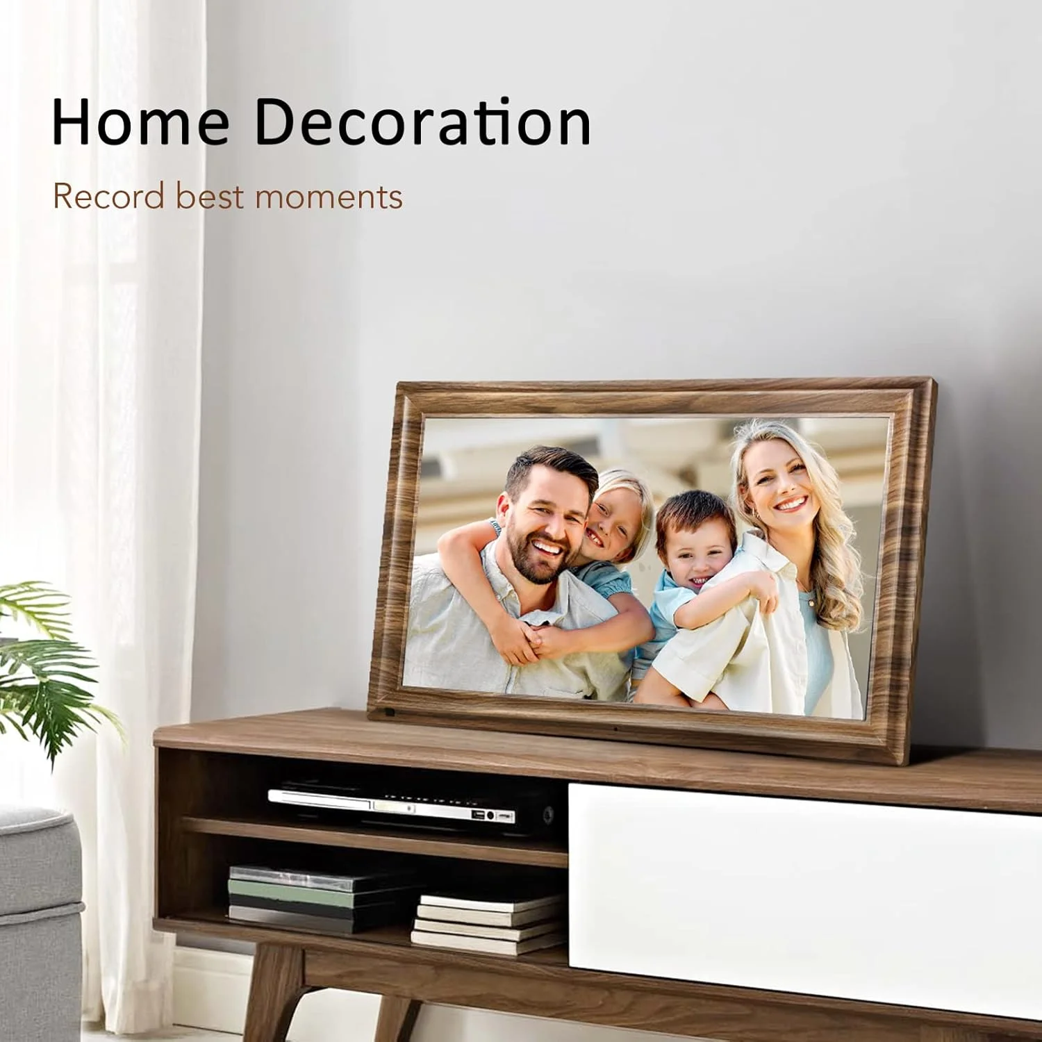 قاب عکس دیجیتال بزرگ 16 اینچی Canupdog با حافظه 32 گیگابایتی، قابلیت نصب روی دیوار، چرخش خودکار، حسگر حرکتی و اشتراک گذاری عکس و فیلم از طریق برنامه قاب عکس دیجیتال بزرگ 16 اینچی Canupdog با حافظه 32 گیگابایتی، قابلیت نصب روی دیوار، چرخش خودکار، حسگر حرکتی و اشتراک گذاری عکس و فیلم از طریق برنامه