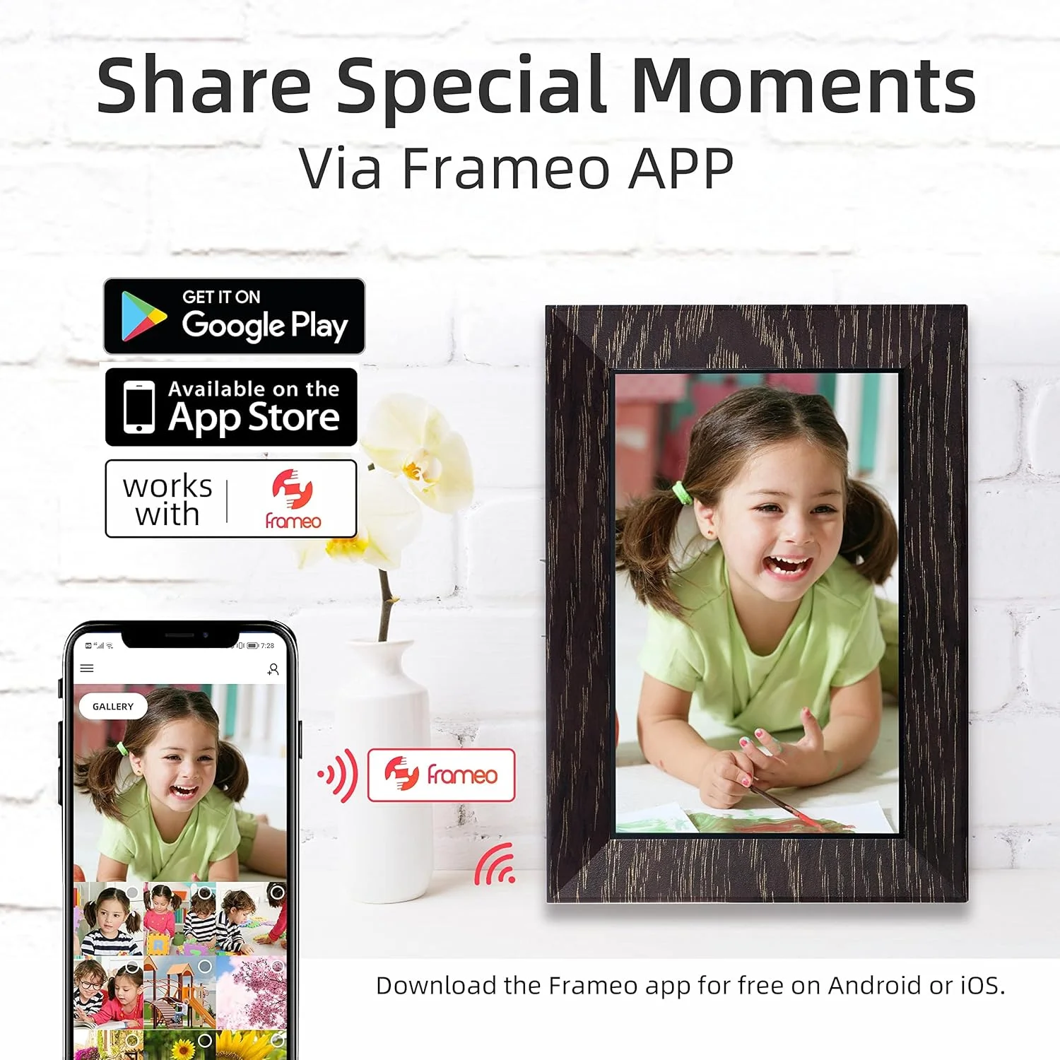 قاب عکس دیجیتال وای فای BYYBUO قاب عکس دیجیتال وای فای BYYBUO