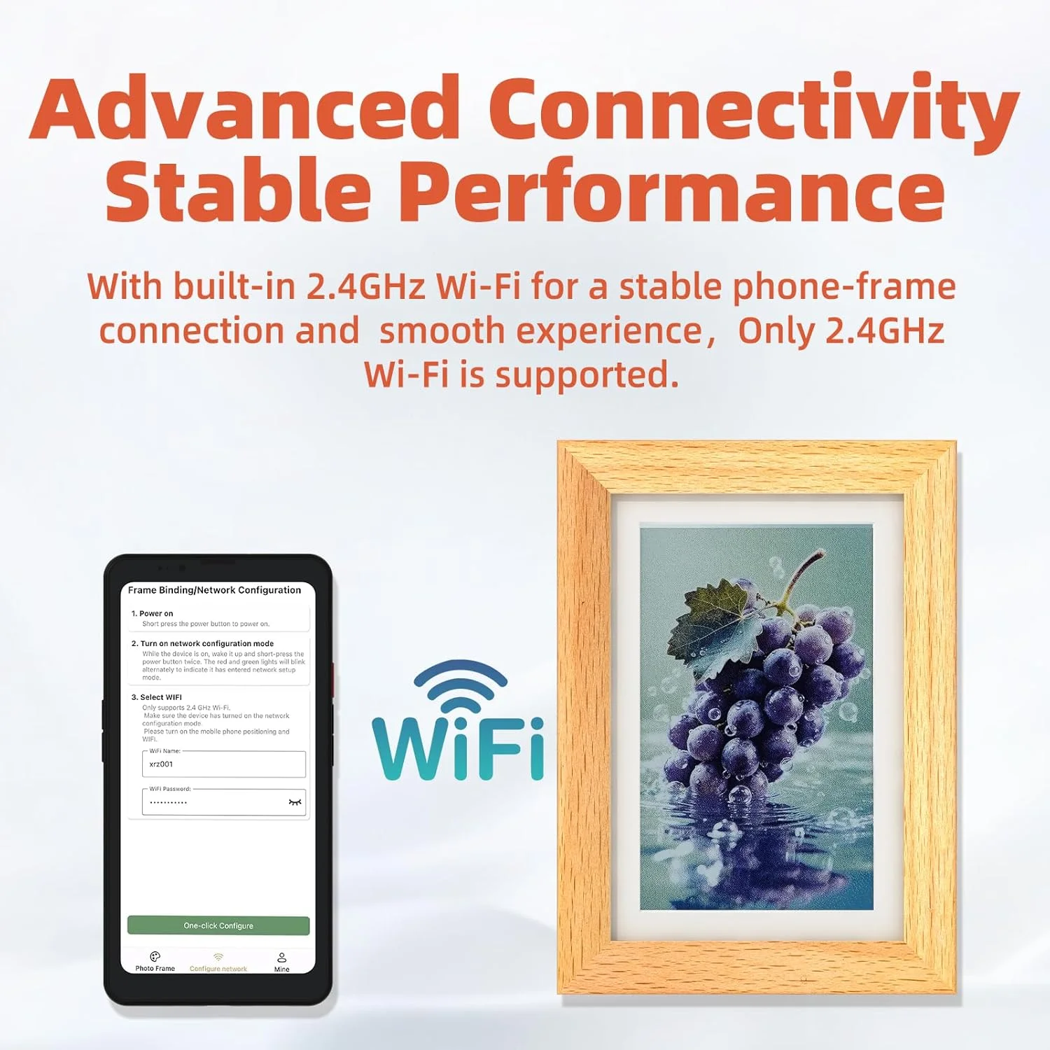 قاب عکس دیجیتال 7.3 اینچی Bigme با وای فای، قاب عکس E-Ink، صرفه جویی در انرژی و محافظ چشم، قابل نصب روی دیوار قاب عکس دیجیتال 7.3 اینچی Bigme با وای فای، قاب عکس E-Ink، صرفه جویی در انرژی و محافظ چشم، قابل نصب روی دیوار
