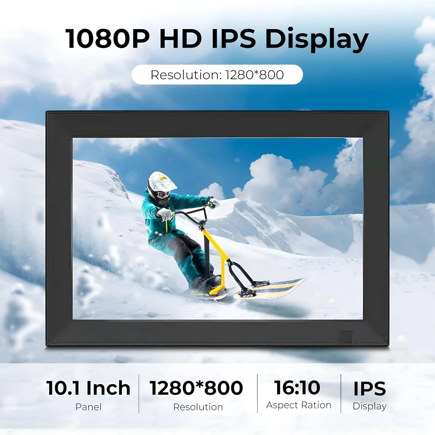 قاب عکس دیجیتال وای فای 10.1 اینچی HD IPS با صفحه لمسی، حافظه 32 گیگابایتی، چرخش خودکار، اشتراک گذاری فوری عکس و فیلم از طریق برنامه، نمایش اسلاید و پخش ویدیو، قاب عکس هوشمند. چرخش خودکار قاب عکس دیجیتال وای فای 10.1 اینچی HD IPS با صفحه لمسی، حافظه 32 گیگابایتی، چرخش خودکار، اشتراک گذاری فوری عکس و فیلم از طریق برنامه، نمایش اسلاید و پخش ویدیو، قاب عکس هوشمند. چرخش خودکار