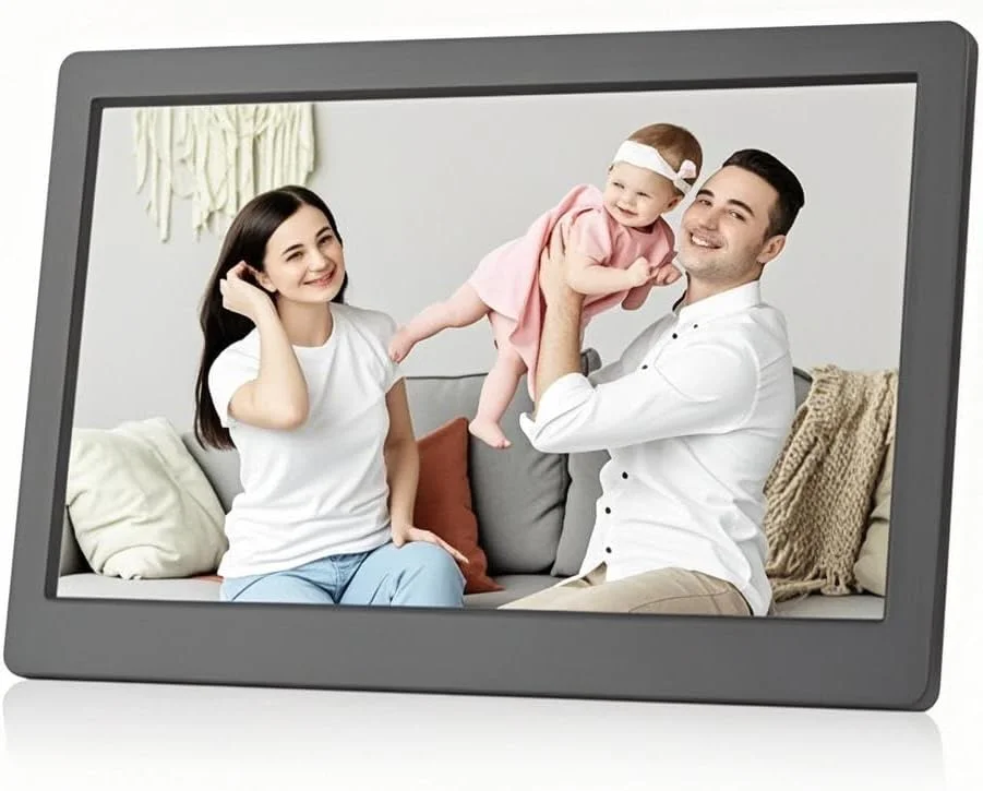 قاب عکس دیجیتال ال سی دی 10 اینچی با رزولوشن بالا 1024x600 به همراه عملکرد ساعت، تقویم و کنترل از راه دور 2.4G