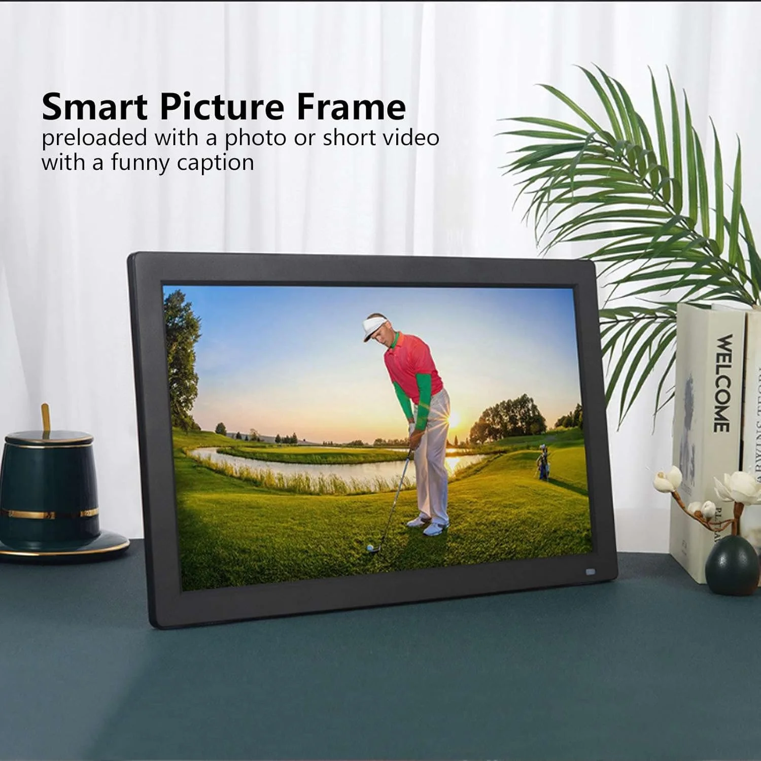قاب عکس دیجیتال 18.5 اینچی، قاب عکس الکترونیکی صفحه لمسی HD 1080P با کنترل از راه دور برای نمایش اسلاید، ویدئو و موسیقی، چرخش خودکار، سوییچ زمانبندی (#3) #3#3 قاب عکس دیجیتال 18.5 اینچی، قاب عکس الکترونیکی صفحه لمسی HD 1080P با کنترل از راه دور برای نمایش اسلاید، ویدئو و موسیقی، چرخش خودکار، سوییچ زمانبندی (#3) #3#3