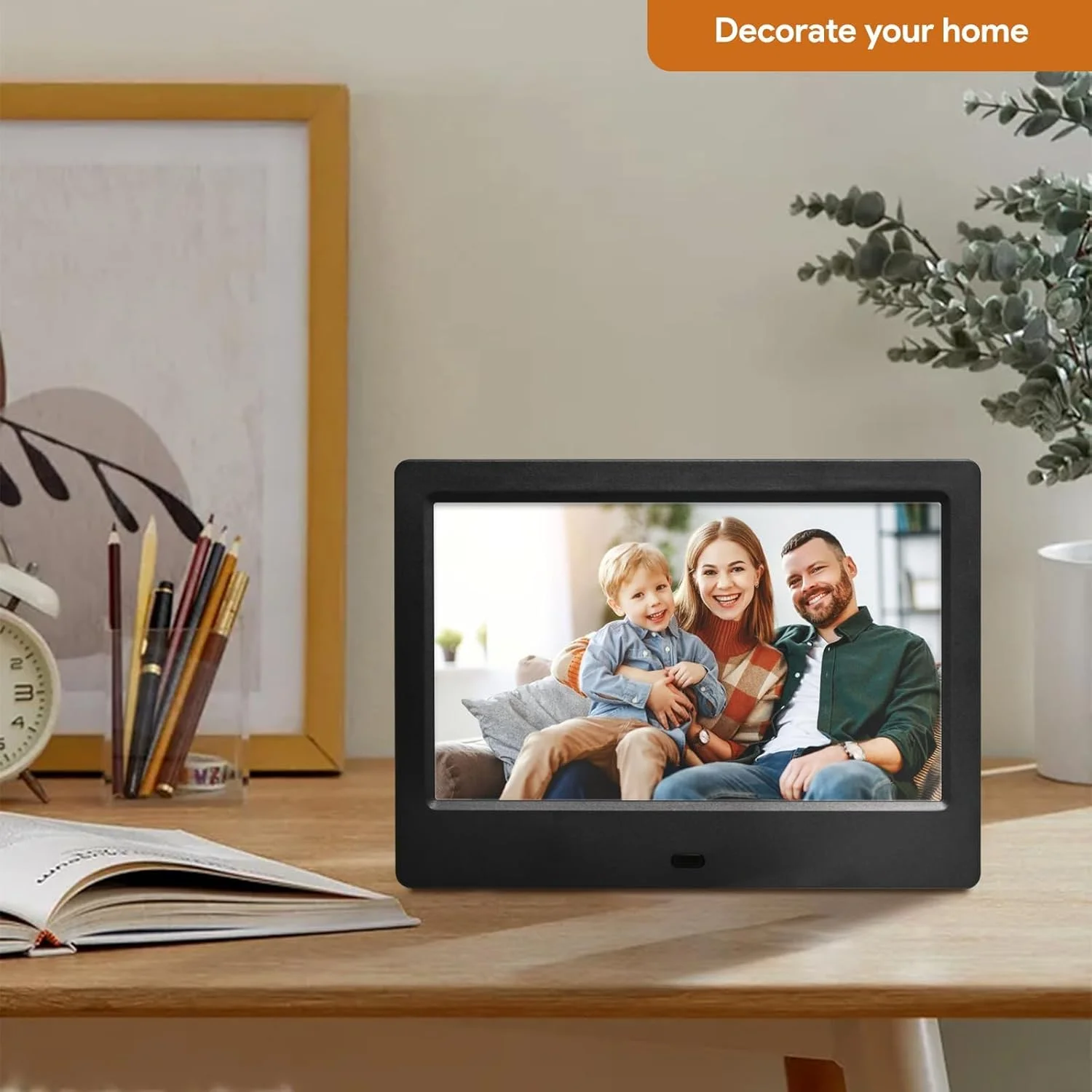 قاب عکس دیجیتال، اتصال از طریق USB یا کارت حافظه SD، نمایش ویدیو و عکس، صفحه نمایش HD با کنترل از راه دور، پشتیبانی از ویدیو و موسیقی، نمایش اسلاید، قابل نصب روی دیوار، مناسب برای سالمندان، 7 اینچ قاب عکس دیجیتال، اتصال از طریق USB یا کارت حافظه SD، نمایش ویدیو و عکس، صفحه نمایش HD با کنترل از راه دور، پشتیبانی از ویدیو و موسیقی، نمایش اسلاید، قابل نصب روی دیوار، مناسب برای سالمندان، 7 اینچ