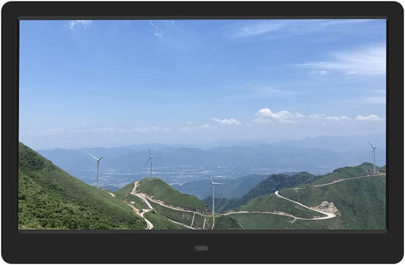قاب عکس دیجیتال 14 اینچی، آلبوم عکس الکترونیکی با قاب باریک، صفحه نمایش ال ای دی، پخش کننده ویدیو، نمایشگر عکس الکترونیکی (مشکی)