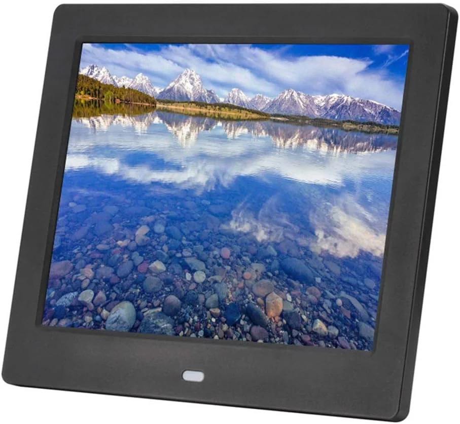 قاب عکس دیجیتال 8 اینچی، آلبوم عکس الکترونیکی، پخش کننده عکس و فیلم خانوادگی، عملکرد کنترل از راه دور، نمایشگر عکس الکترونیکی (مشکی)