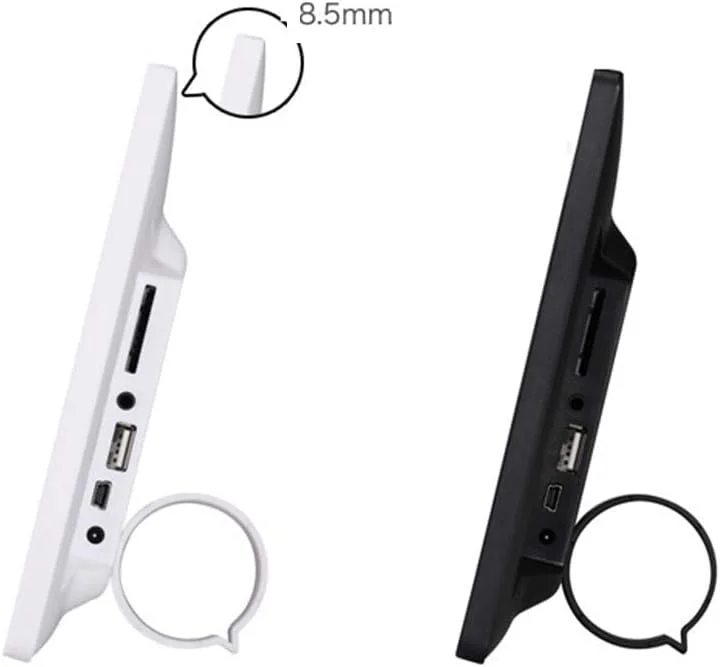 قاب عکس دیجیتال 8 اینچی، آلبوم عکس الکترونیکی، پخش کننده عکس و فیلم خانوادگی، عملکرد کنترل از راه دور، نمایشگر عکس الکترونیکی (مشکی)