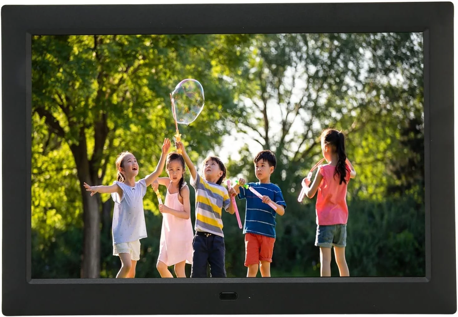 قاب عکس دیجیتال 10.1 اینچی HD IPS با کنترل از راه دور، پخش ویدیو 1080P، موسیقی، تقویم، اتصال و پخش آسان، پخش موسیقی پس زمینه (دوشاخه UK)