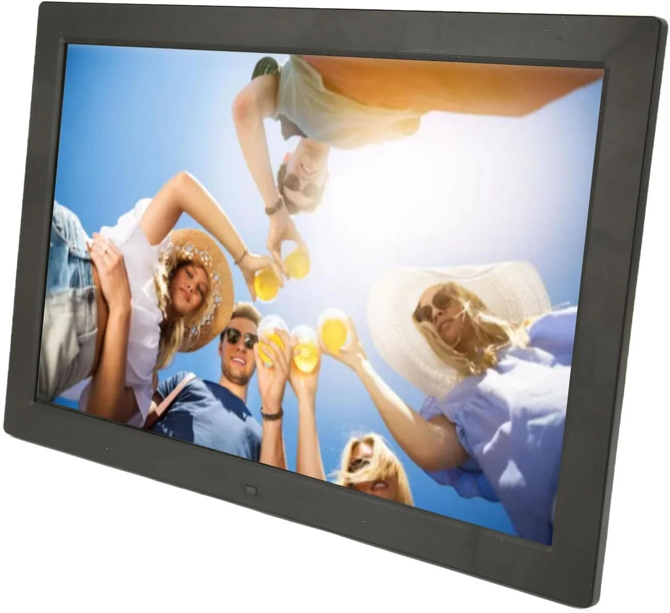 قاب عکس دیجیتال Denash، قاب عکس هوشمند 17 اینچی 100-240 ولت با پشتیبانی از کارت حافظه برای دفتر (دوشاخه بریتانیا)