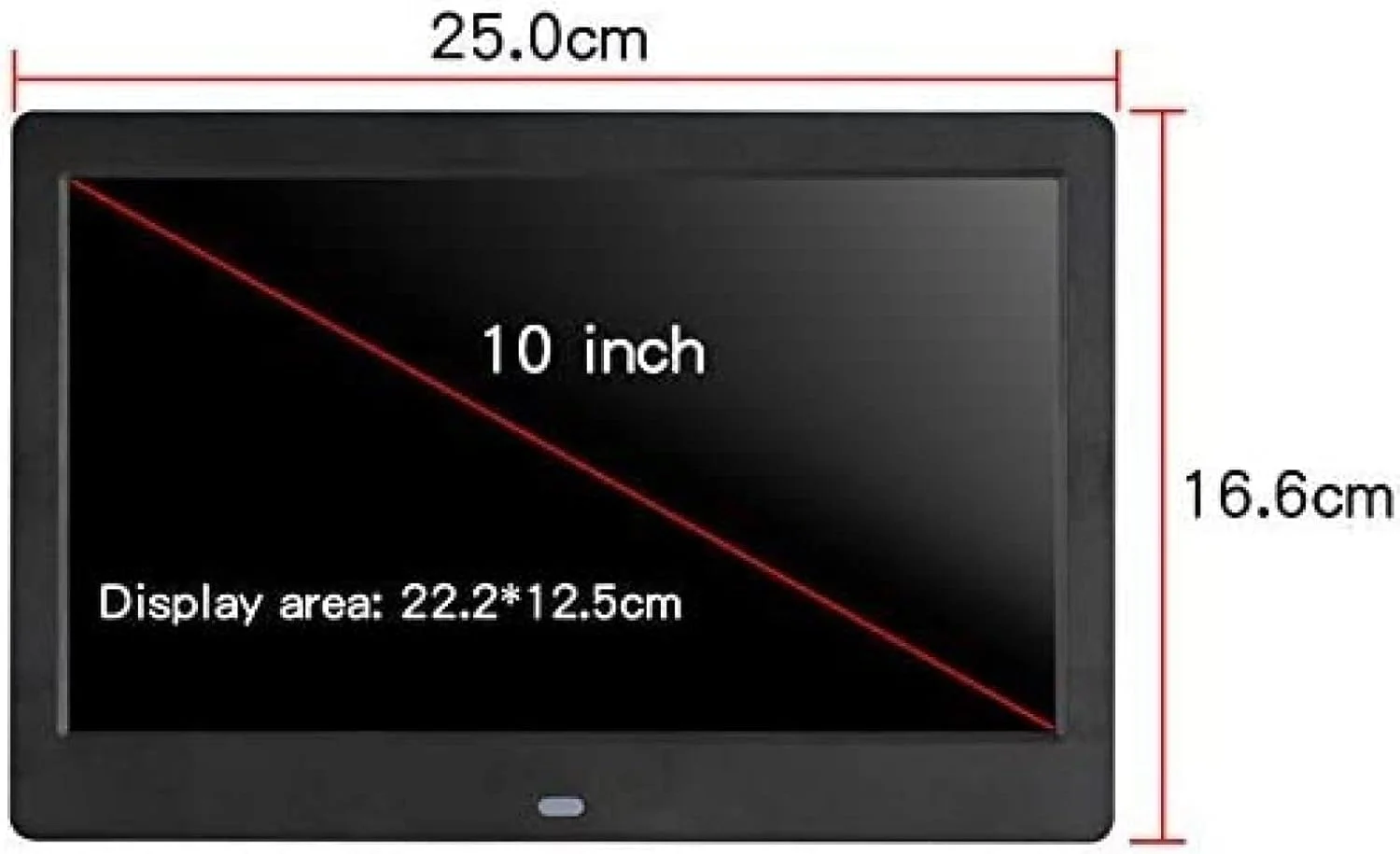 قاب عکس دیجیتال 10.1 اینچی با کیفیت بالا، آلبوم عکس الکترونیکی، دستگاه نمایش قاب عکس دیجیتال، پخش کننده چند رسانه ای، رابط USB، قاب عکس چند منظوره، سفید با کیفیت، 10.1 اینچ، Impr