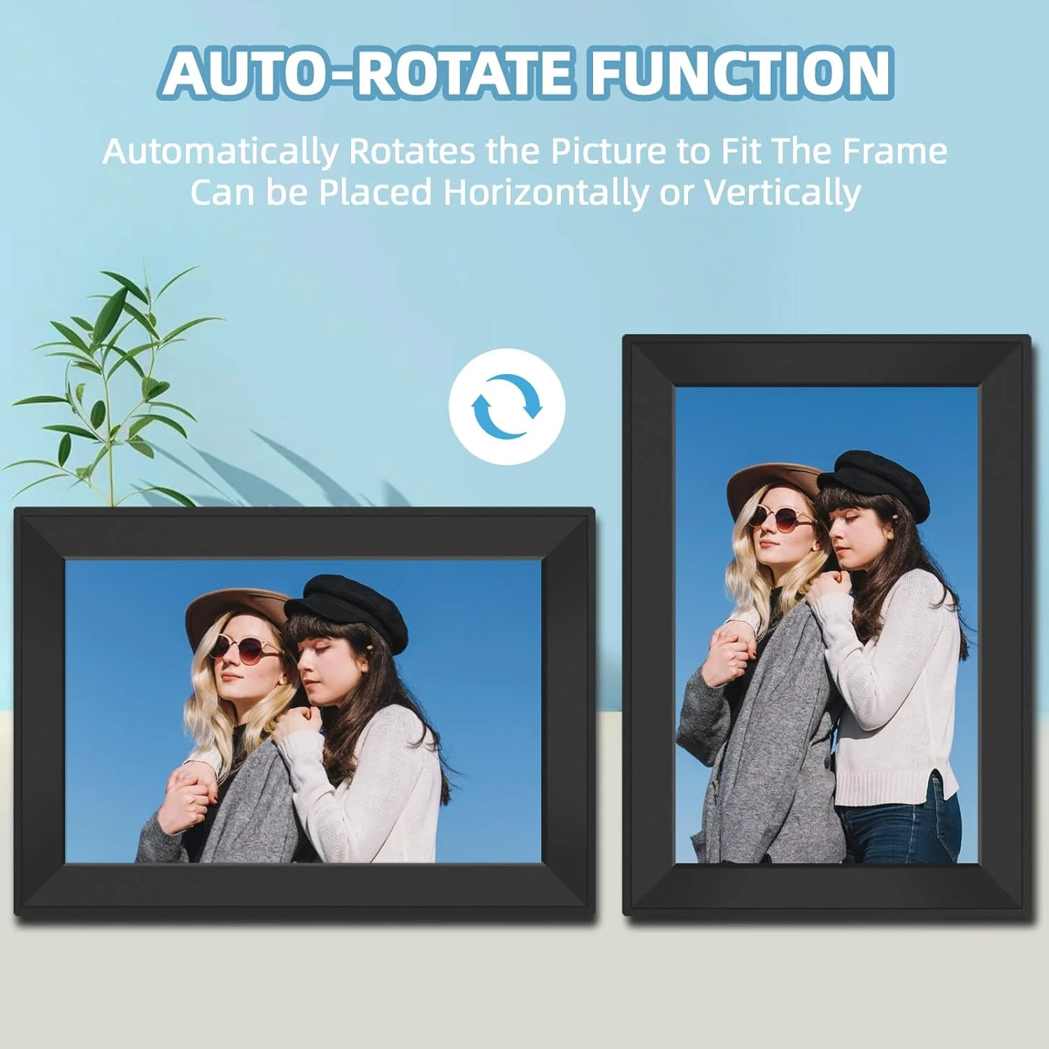 قاب عکس دیجیتال وای فای، صفحه نمایش لمسی IPS HD 10.1 اینچی، 1280x800، چرخش خودکار، استفاده آسان، اشتراک گذاری عکس ها و فیلم ها از طریق یک برنامه رایگان، برای قاب عکس دیجیتال وای فای، صفحه نمایش لمسی IPS HD 10.1 اینچی، 1280x800، چرخش خودکار، استفاده آسان، اشتراک گذاری عکس ها و فیلم ها از طریق یک برنامه رایگان، برای