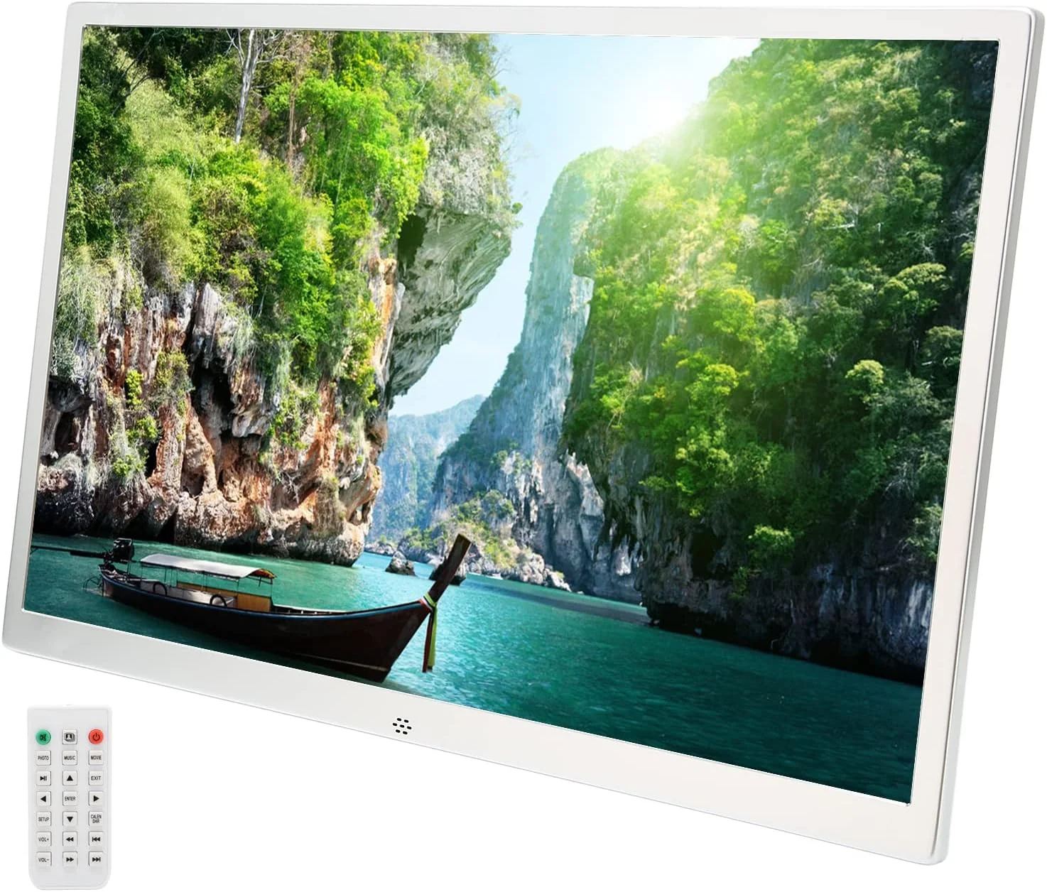 قاب عکس دیجیتال Shanrya، قاب عکس دیجیتال حرفه ای 17 اینچی آلیاژ آلومینیوم برای دفتر کار و منزل (#2)