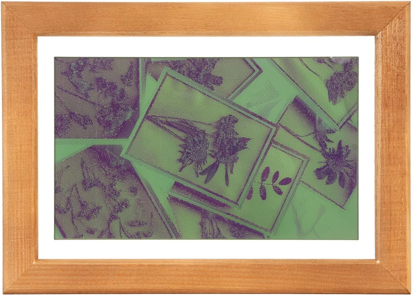 قاب عکس دیجیتال 7.3 اینچی، صفحه نمایش رنگی جوهر الکترونیکی 16G 800x480 با تراشه RTC، کاغذ الکترونیکی 1800mAh قابل نصب روی دیوار برای خانه