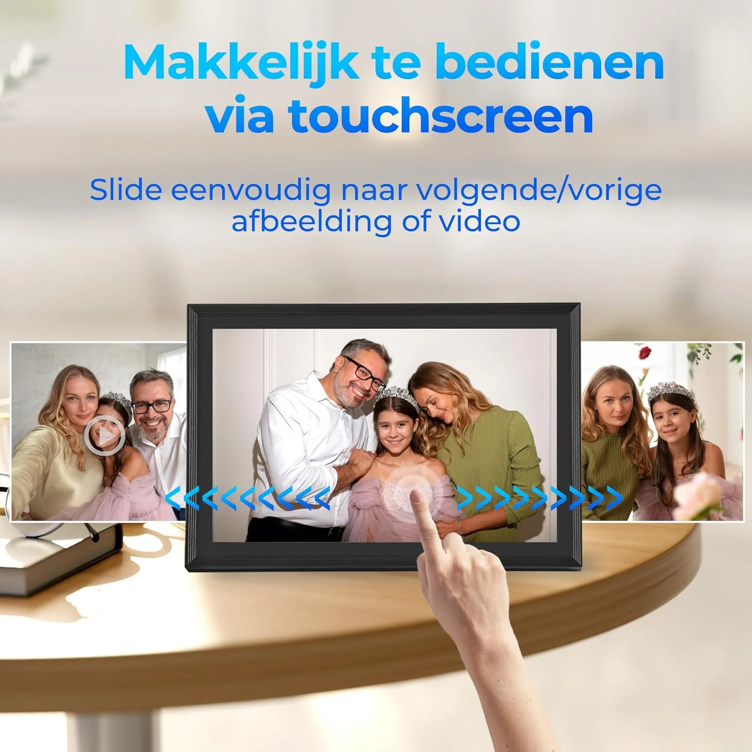 قاب عکس دیجیتال Saaf - صفحه لمسی 10.1 اینچی - WiFi و برنامه 'Uhale' - حافظه 160 گیگابایتی (32 گیگابایت داخلی + 128 گیگابایت SD) - قاب عکس دیجیتال - مشکی - استفاده آسان قاب عکس دیجیتال Saaf - صفحه لمسی 10.1 اینچی - WiFi و برنامه 'Uhale' - حافظه 160 گیگابایتی (32 گیگابایت داخلی + 128 گیگابایت SD) - قاب عکس دیجیتال - مشکی - استفاده آسان