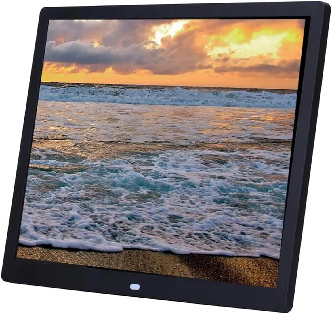 قاب عکس دیجیتال 15 اینچی با کیفیت بالا، قابل نصب روی دیوار، پخش کننده تبلیغات، آلبوم الکترونیکی، پخش کننده ویدئو 1080p