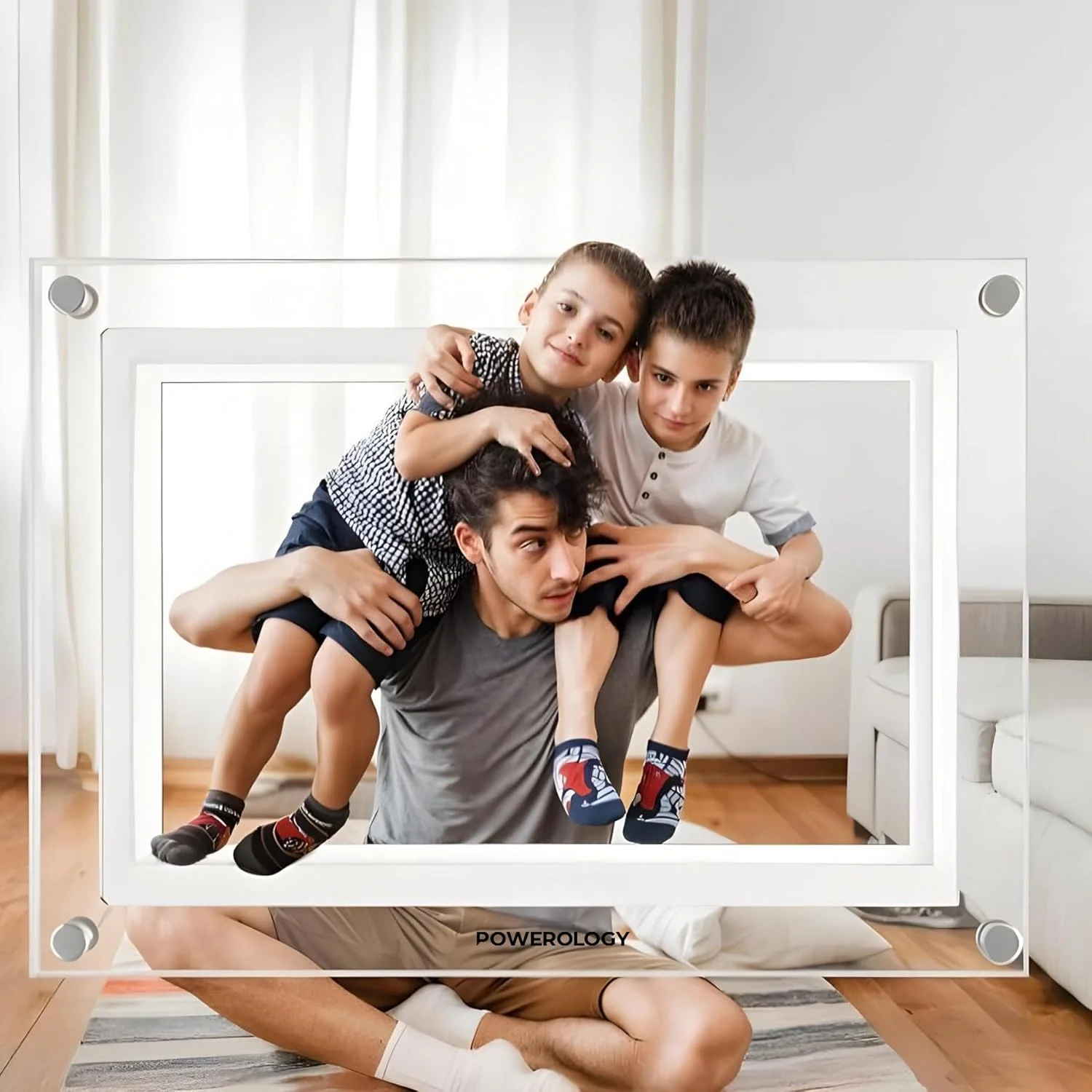 صفحه نمایش لمسی دیجیتال عکس پاورولوژی IPS، قاب هوشمند 7 اینچی HD، رزولوشن 1024×600، اندروید 6.0، حافظه 32 گیگابایتی/1 گیگابایت رم، اشتراک گذاری فوری بی سیم، مرکزیت هوشمند عکس، سازگاری با برنامه صفحه نمایش لمسی دیجیتال عکس پاورولوژی IPS، قاب هوشمند 7 اینچی HD، رزولوشن 1024×600، اندروید 6.0، حافظه 32 گیگابایتی/1 گیگابایت رم، اشتراک گذاری فوری بی سیم، مرکزیت هوشمند عکس، سازگاری با برنامه