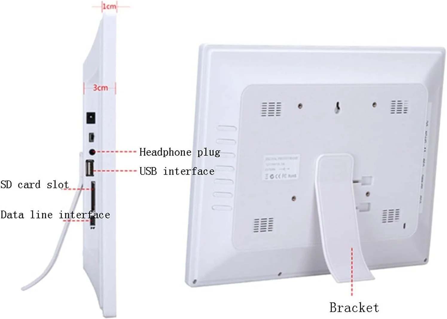 قاب عکس دیجیتال 15 اینچی با کیفیت بالا، قابل نصب روی دیوار، پخش کننده تبلیغات، آلبوم الکترونیکی، پخش کننده ویدئو 1080p قاب عکس دیجیتال 15 اینچی با کیفیت بالا، قابل نصب روی دیوار، پخش کننده تبلیغات، آلبوم الکترونیکی، پخش کننده ویدئو 1080p