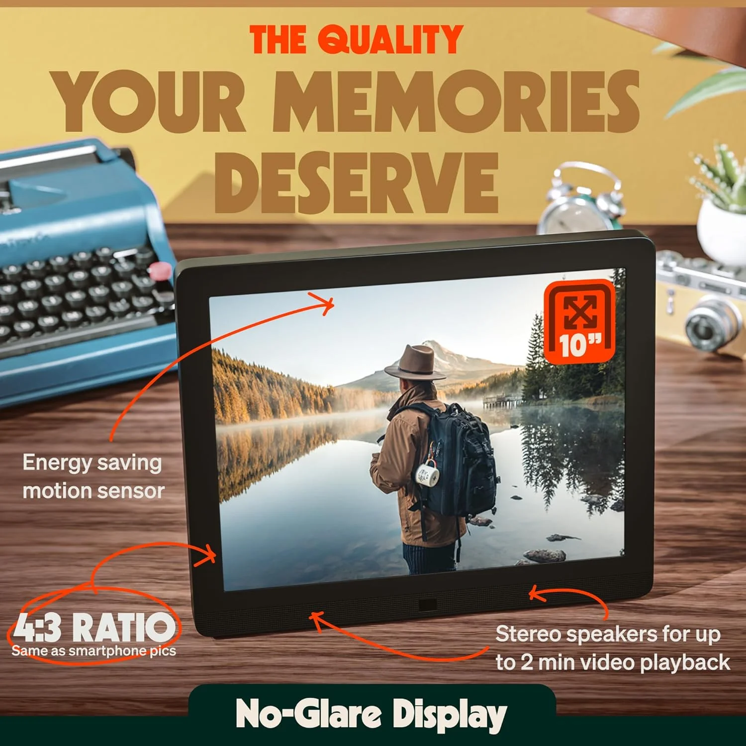 قاب عکس دیجیتال ۱۰ اینچی PixStar با وای فای | فضای ذخیره سازی ابری نامحدود رایگان | سنسور حرکتی | صفحه نمایش IPS | راه اندازی آسان قاب عکس دیجیتال | قاب عکس الکترونیکی قاب عکس دیجیتال ۱۰ اینچی PixStar با وای فای | فضای ذخیره سازی ابری نامحدود رایگان | سنسور حرکتی | صفحه نمایش IPS | راه اندازی آسان قاب عکس دیجیتال | قاب عکس الکترونیکی