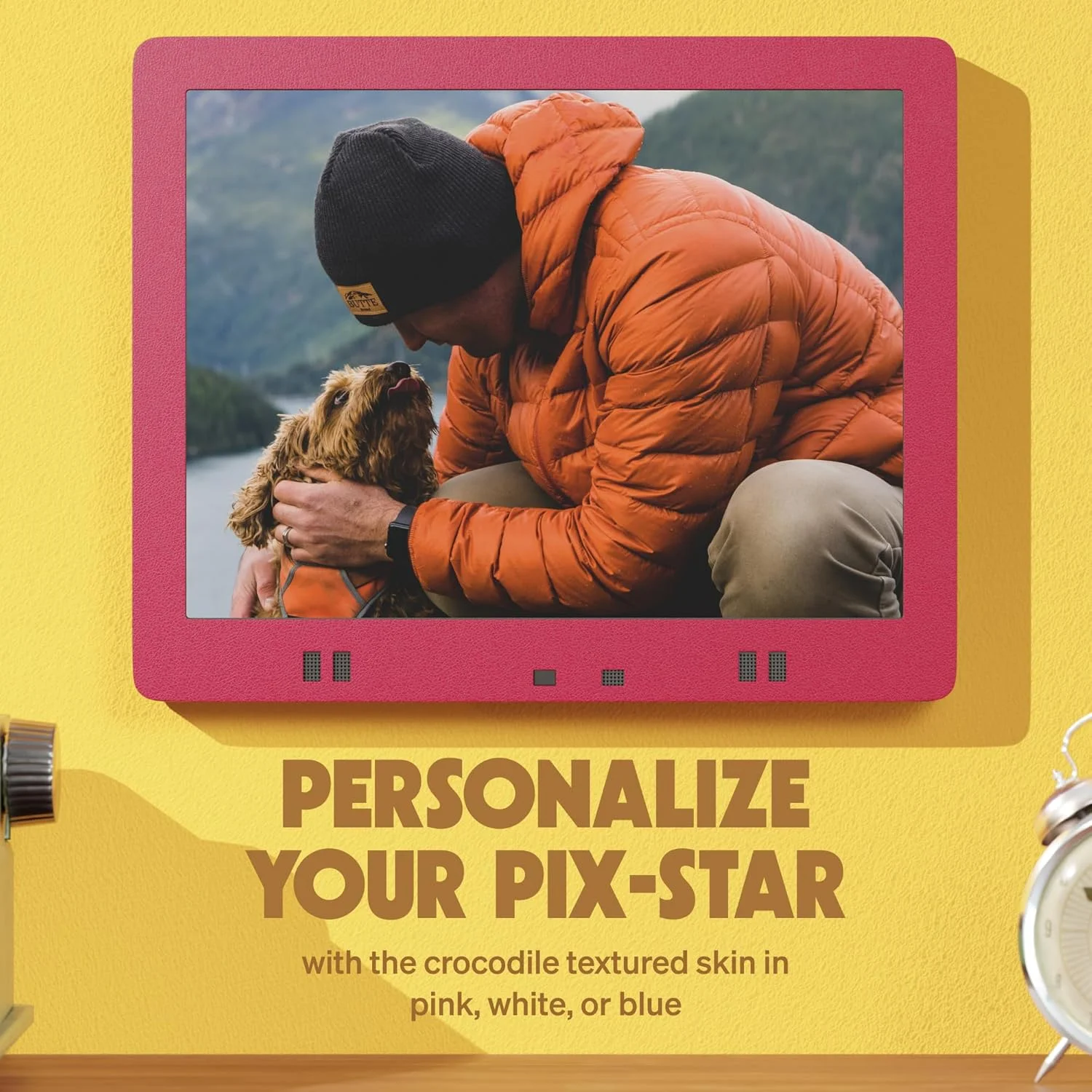 قاب عکس دیجیتال پیکس استار 15 اینچی - صورتی روشن قاب عکس دیجیتال پیکس استار 15 اینچی - صورتی روشن