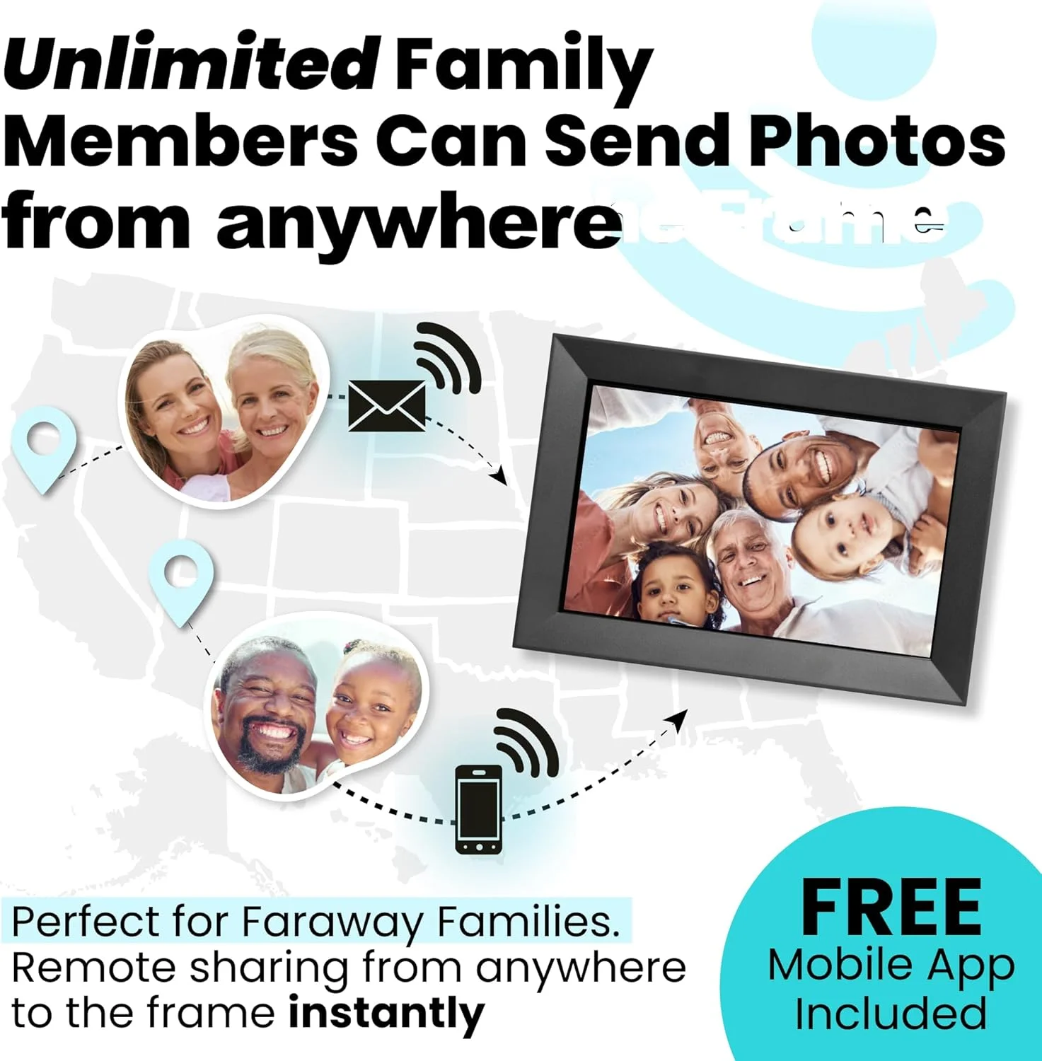 قاب عکس دیجیتال وای فای 10 اینچی PhotoSpring Classic بدون نیاز به اشتراک | ارسال عکس از طریق ایمیل، برنامه یا وب | صفحه لمسی و حافظه داخلی 32 گیگابایتی | پخش ویدیو تا 5 دقیقه قاب عکس دیجیتال وای فای 10 اینچی PhotoSpring Classic بدون نیاز به اشتراک | ارسال عکس از طریق ایمیل، برنامه یا وب | صفحه لمسی و حافظه داخلی 32 گیگابایتی | پخش ویدیو تا 5 دقیقه