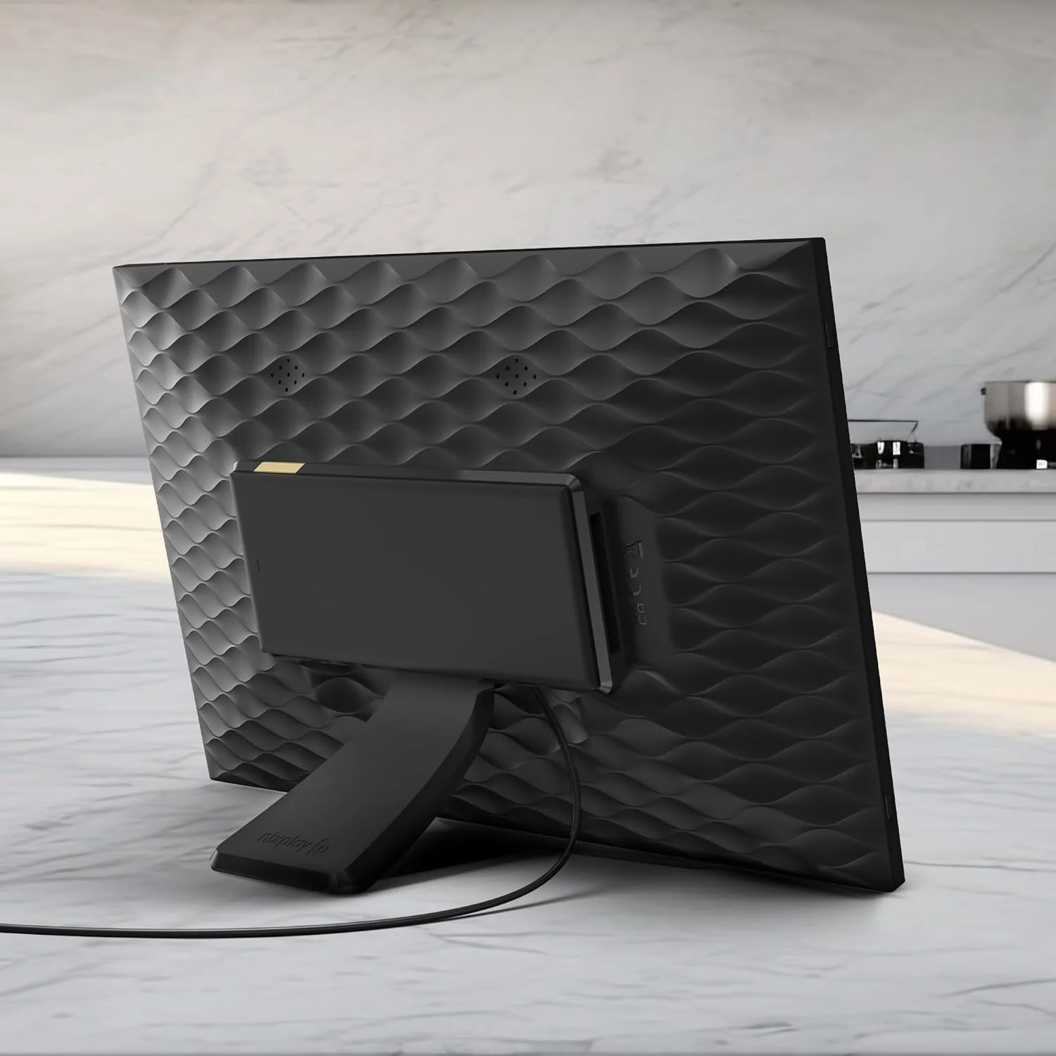 قاب عکس دیجیتال نیکس پلی 15 اینچی - ارتباط خانواده و دوستان (مشکی/سفید مات)