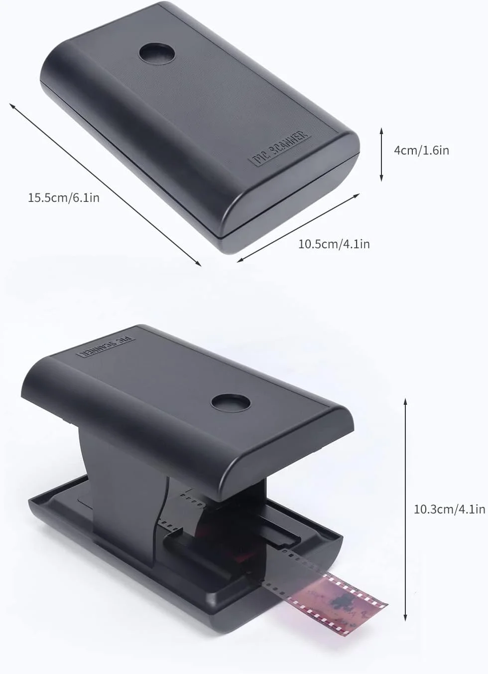 اسکنر فیلم و اسلاید موبایل Irovami برای نگاتیو و اسلایدهای 35 میلی متری/135 میلی متری با نور پس زمینه LED، برنامه، اسکنر تاشو اسکنر فیلم و اسلاید موبایل Irovami برای نگاتیو و اسلایدهای 35 میلی متری/135 میلی متری با نور پس زمینه LED، برنامه، اسکنر تاشو