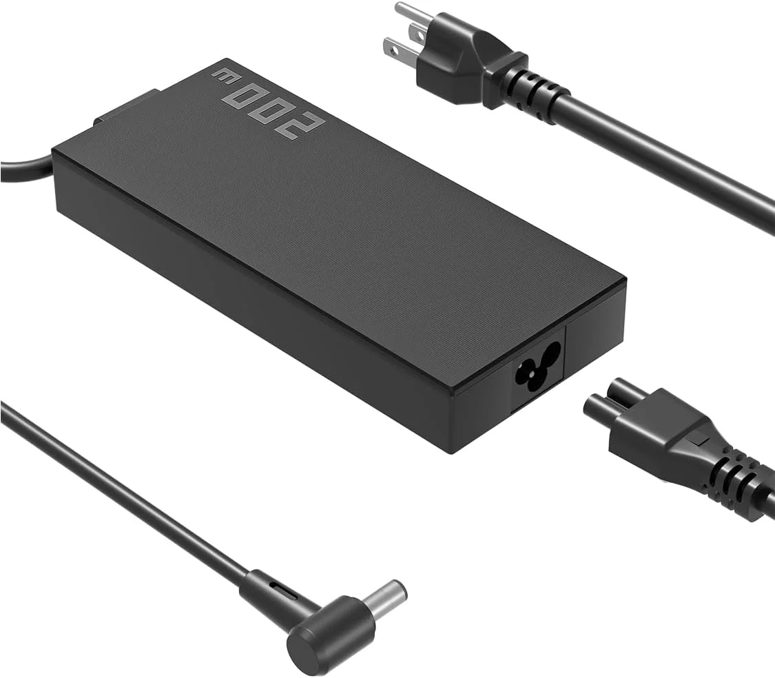 شارژر 200 واتی سازگار با لپ‌تاپ‌های ASUS TUF Dash F15 FX517 FX516 TUF F15 A15 F17 A17 FX507 FA507 FX707 FA707 FA506 FX506 FA706 ROG Strix G15 G17 G513 Zephyrus G15 GA503 Zenbook UX7602