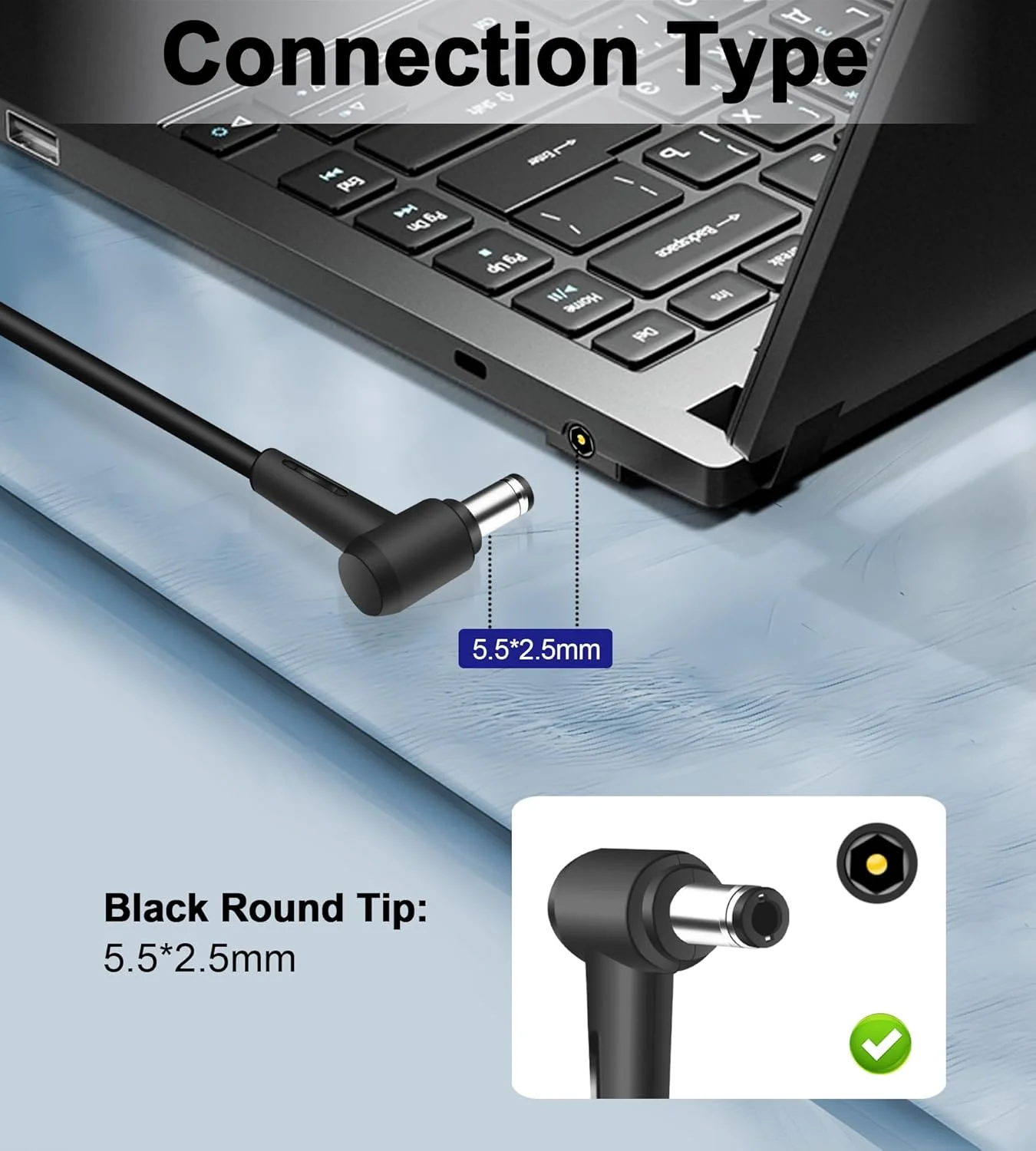 شارژر 120 واتی سازگار با لپ‌تاپ‌های گیمینگ ایسوس مدل‌های FX504 UX510UW N56J N56VM N56VZ N750 N500 G50 N53S N55 A15-120P1A PA-1121-28 با سر 5.5x2.5 میلی‌متری