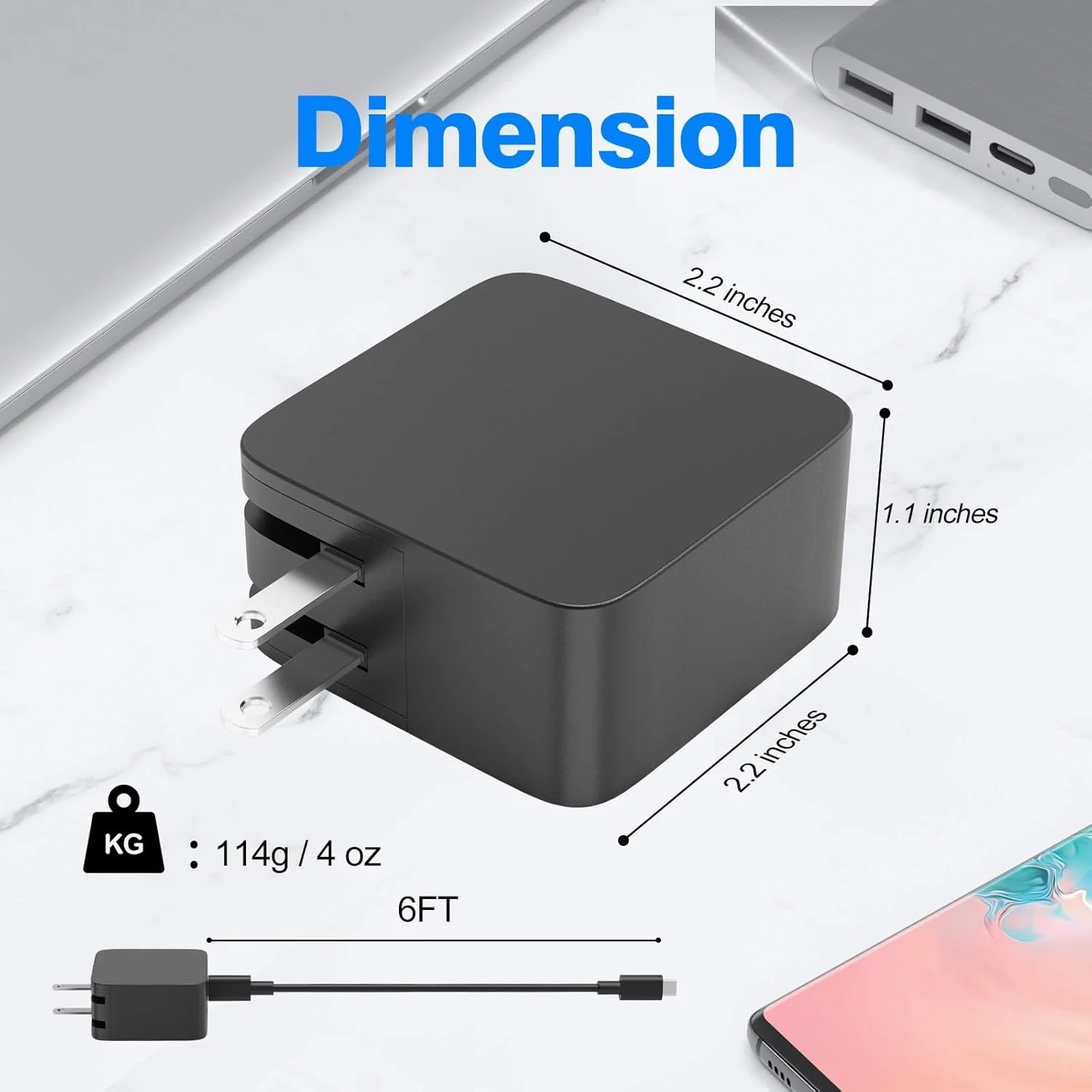 شارژر USB C گان 65W 45W برای لپ تاپ های ایسوس Zenbook 15 14 13 S13 S Flip 3 Deluxe Duo 14 Chromebook VivoBook ThinkPad X1 Z13 X13 L14 E14 P14s ThinkBook 13s آداپتور منبع تغذیه