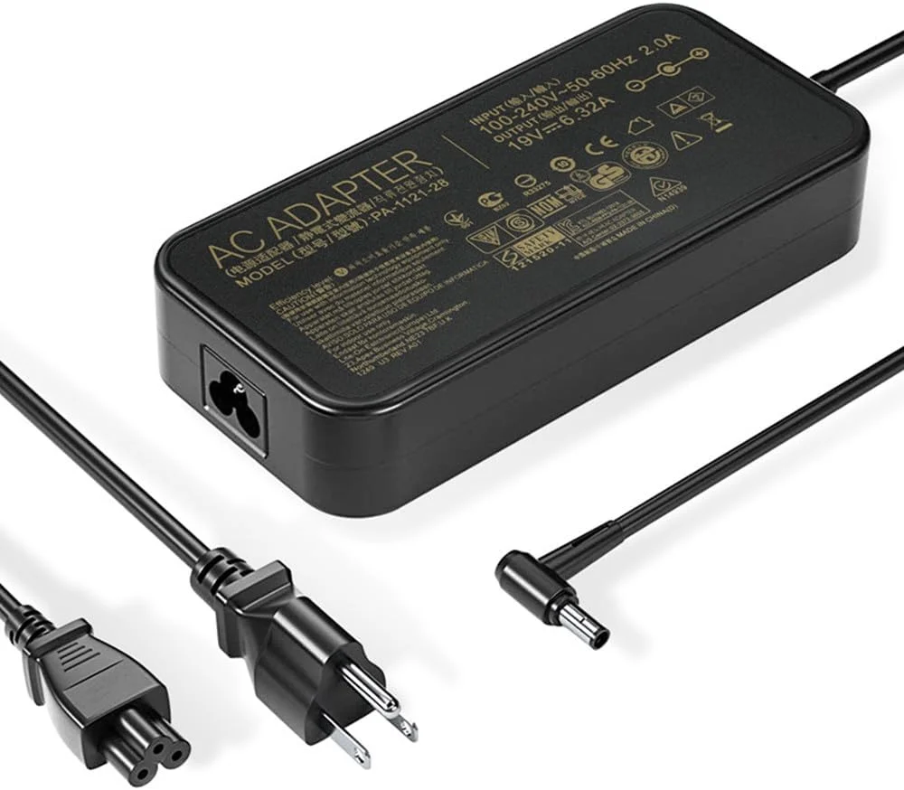 شارژر 120 واتی AC مناسب برای لپ تاپ های ایسوس Rog GL552VW GL552V GL551J GL551JW، آداپتور برق PA-1121-28 19V 6.32A شارژر 120 واتی AC مناسب برای لپ تاپ های ایسوس Rog GL552VW GL552V GL551J GL551JW، آداپتور برق PA-1121-28 19V 6.32A