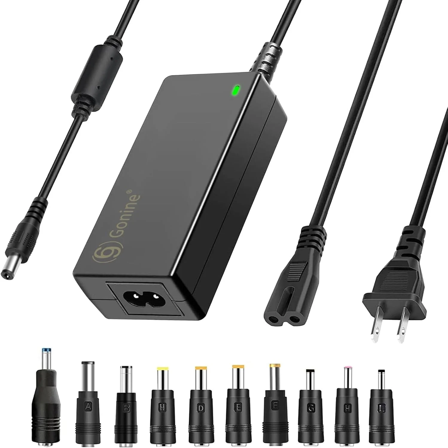 آداپتور منبع تغذیه 19 ولت 3.42 آمپر DC، شارژر لپ تاپ 19 ولت AC 100-240 ولت 50-60 هرتز، سازگار برای لپ تاپ های 19 ولت DC Gateway Toshiba Acer Lenovo Asus Samsung، بلندگو JBL، مانیتور ال سی دی LG.